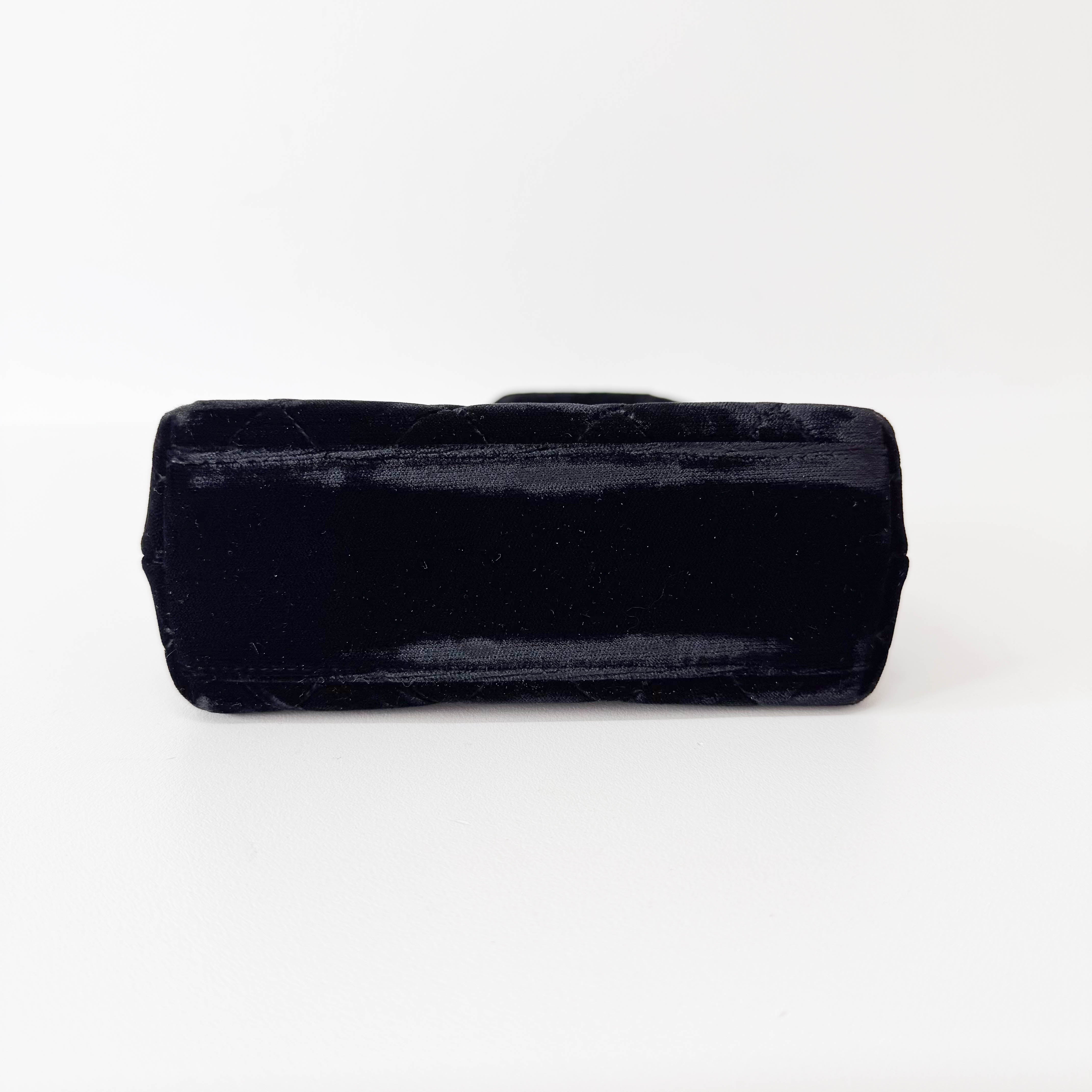 Black Velvet Handbag