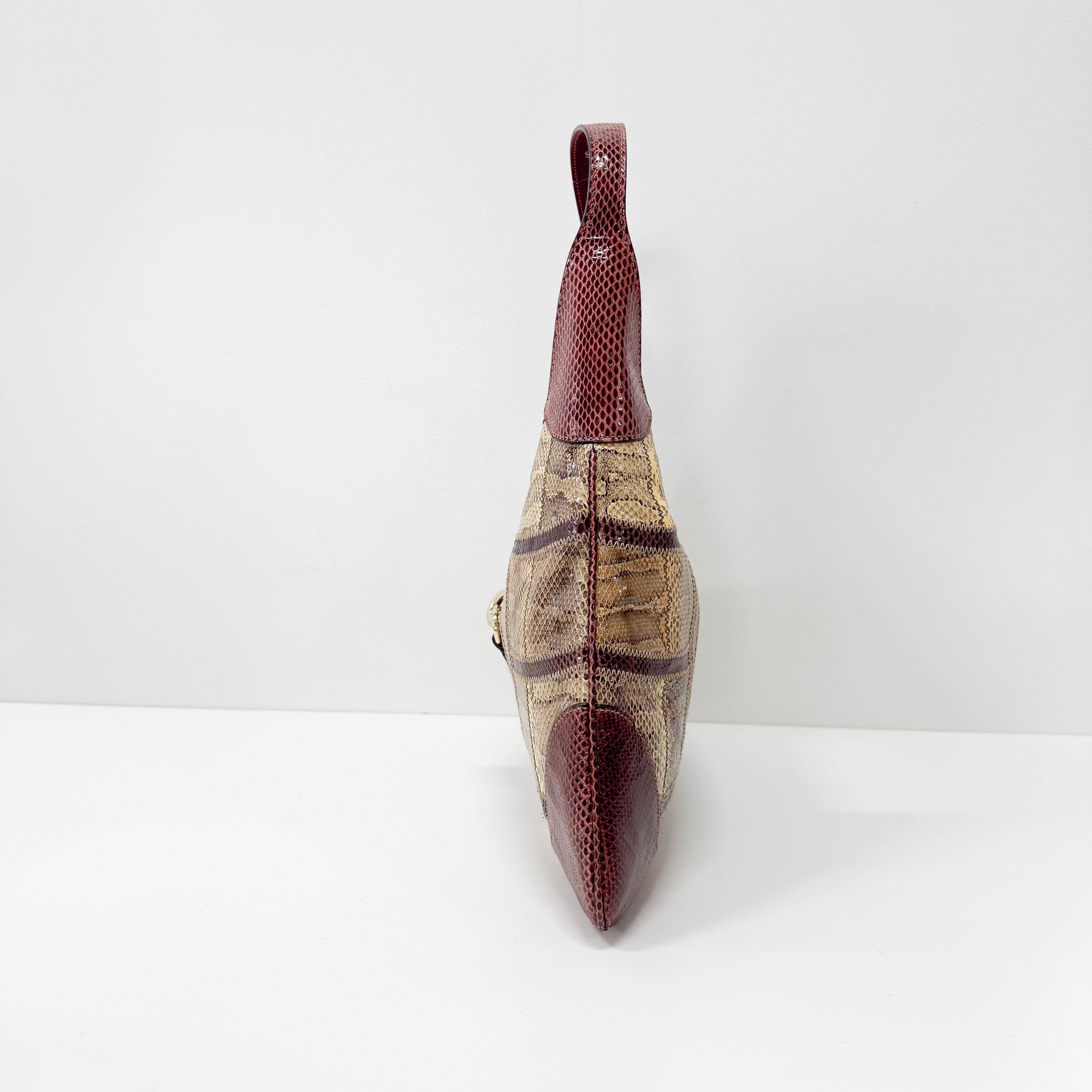 Jackie Horsebit Leather Shoulder Bag