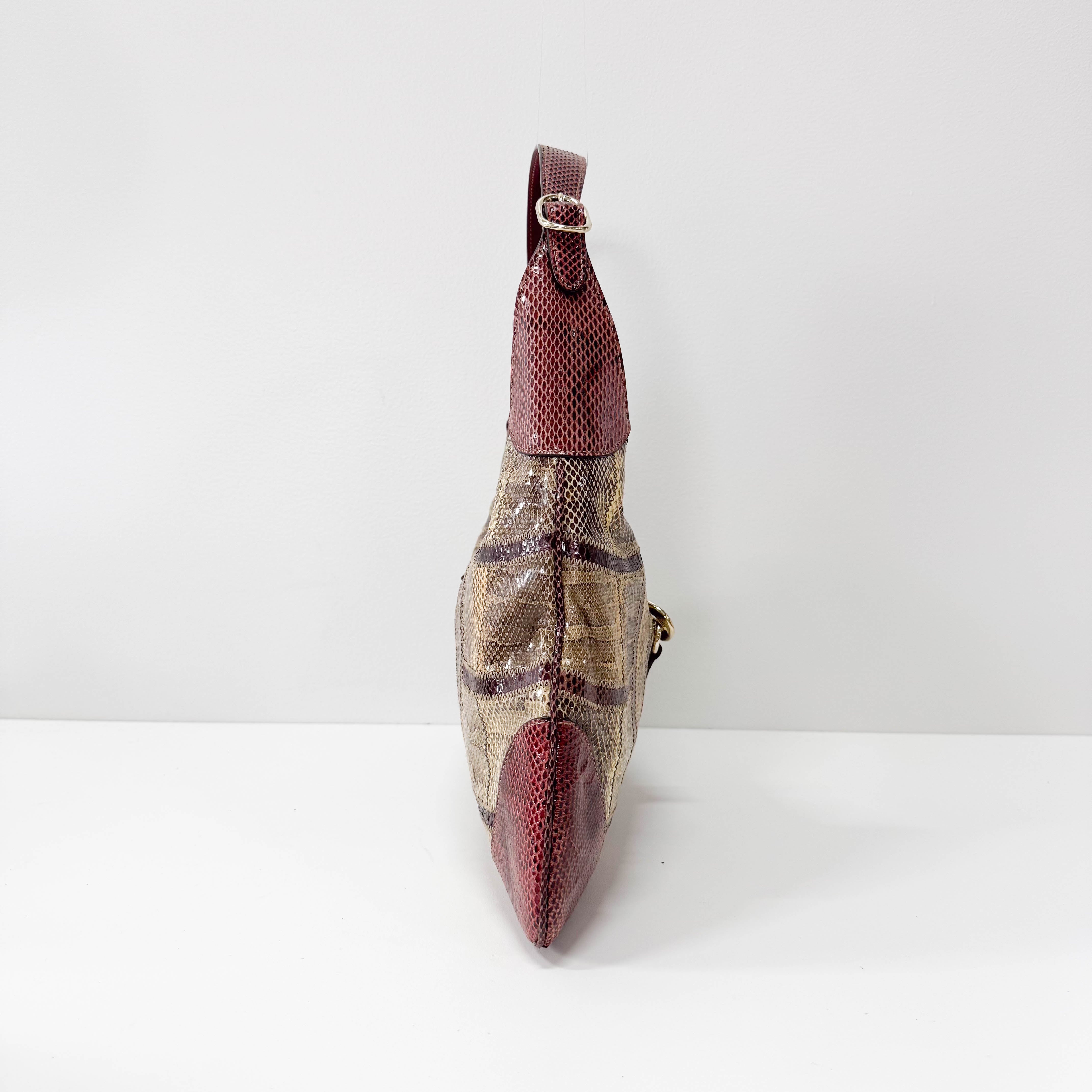 Jackie Horsebit Leather Shoulder Bag