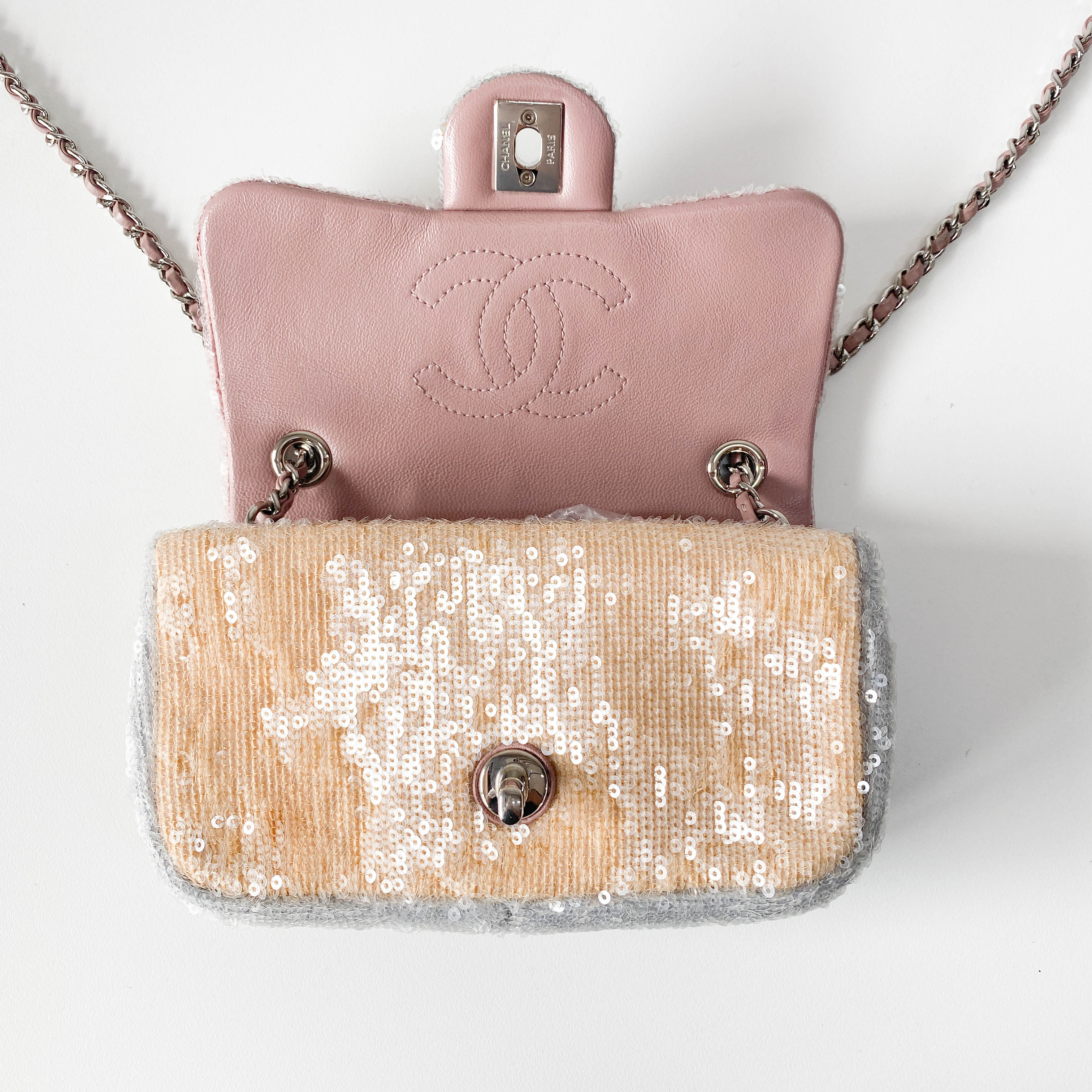 Small Waterfall Timeless Classic Sequin Bag