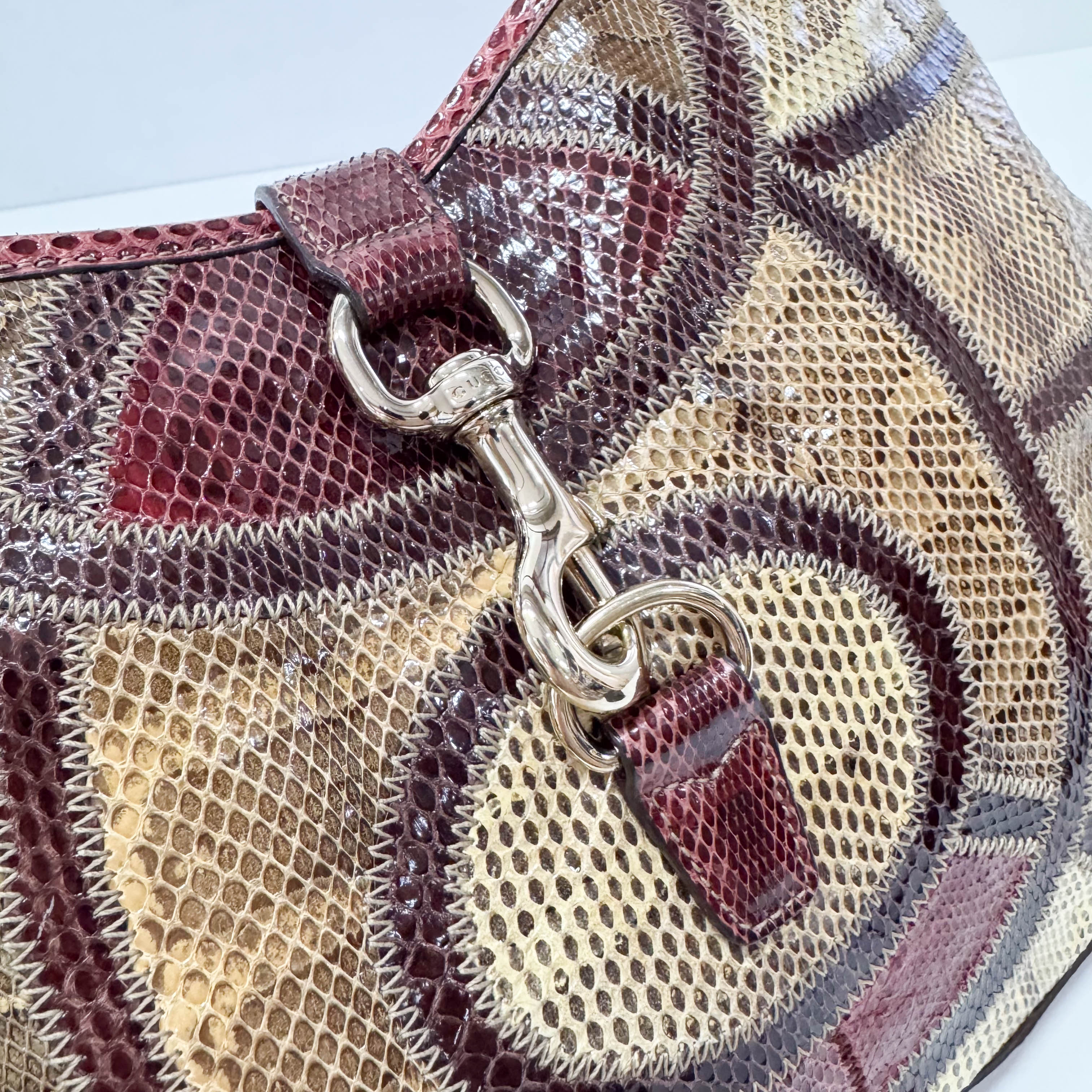 Jackie Horsebit Leather Shoulder Bag