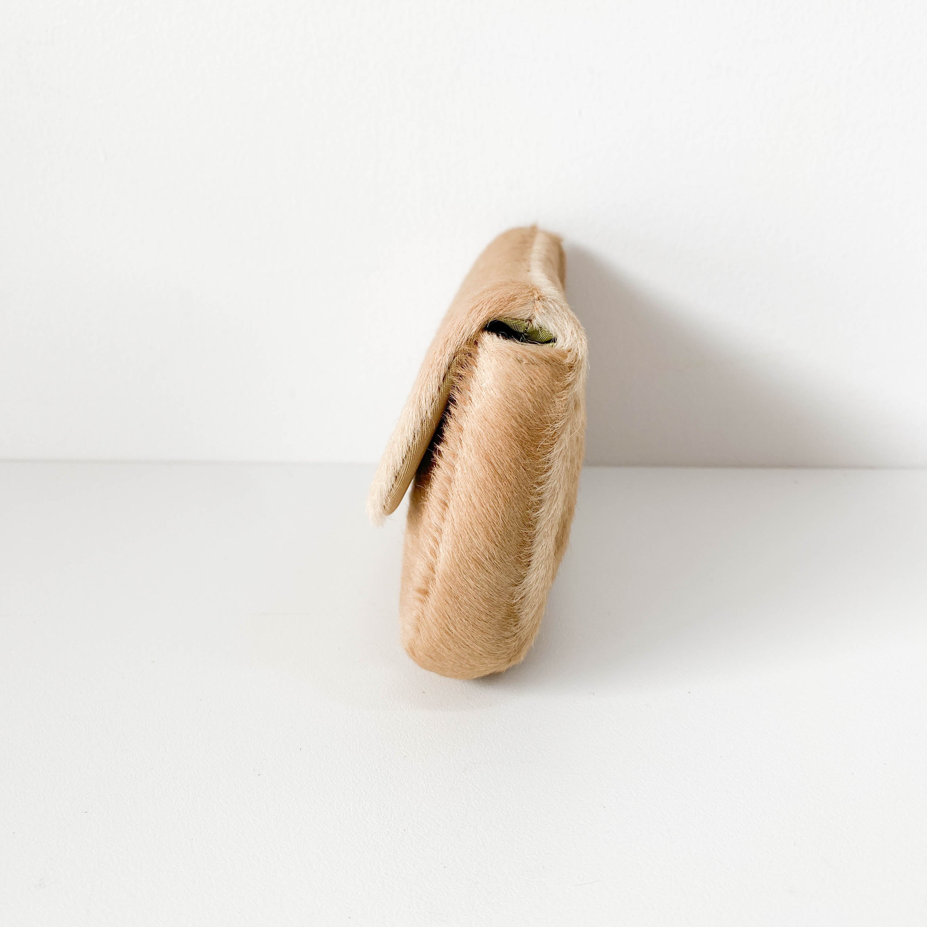 Pony Hair Beige Pouch