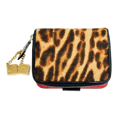 Gambler Dice Leopard Print Wallet