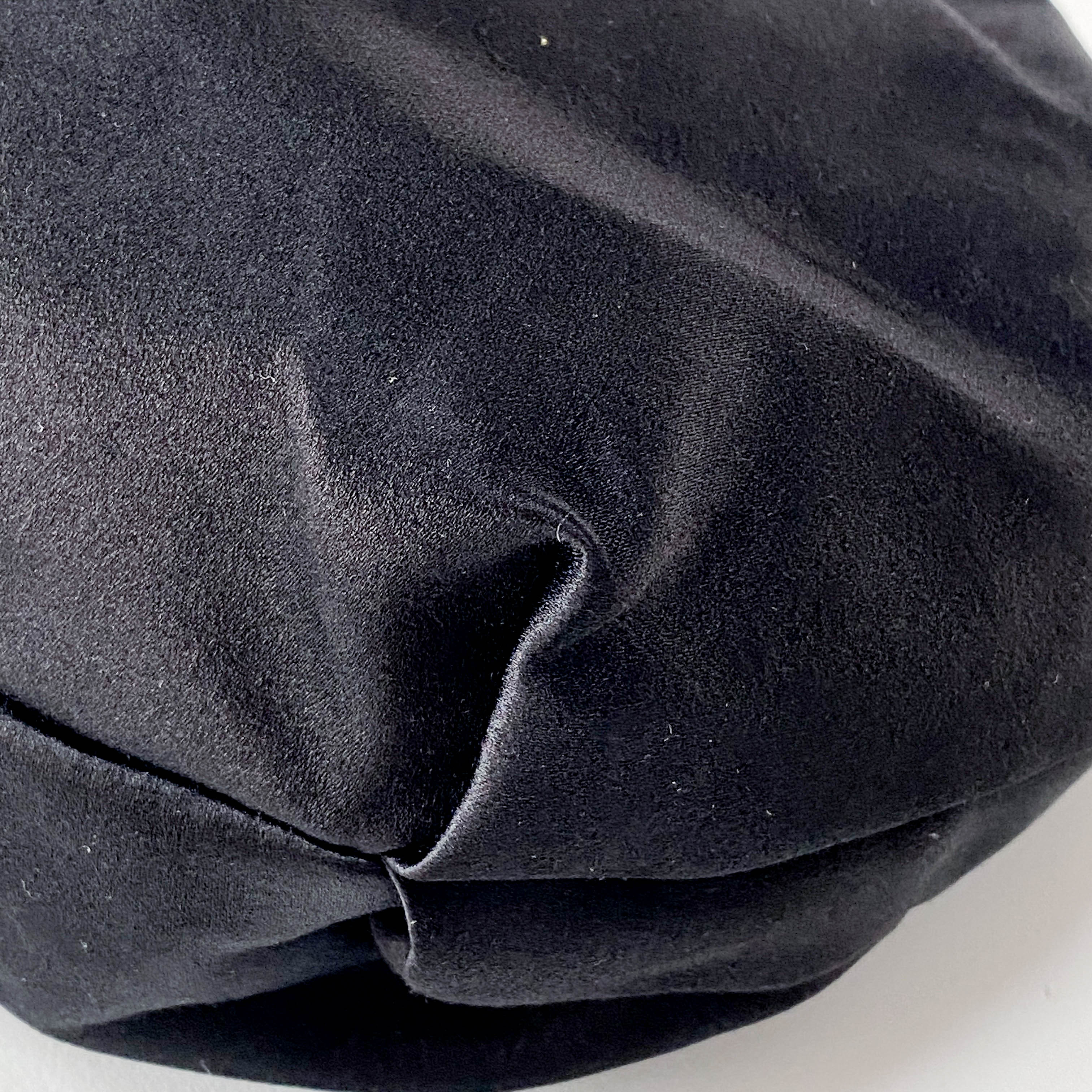 Archive Black Satin Clutch Bag