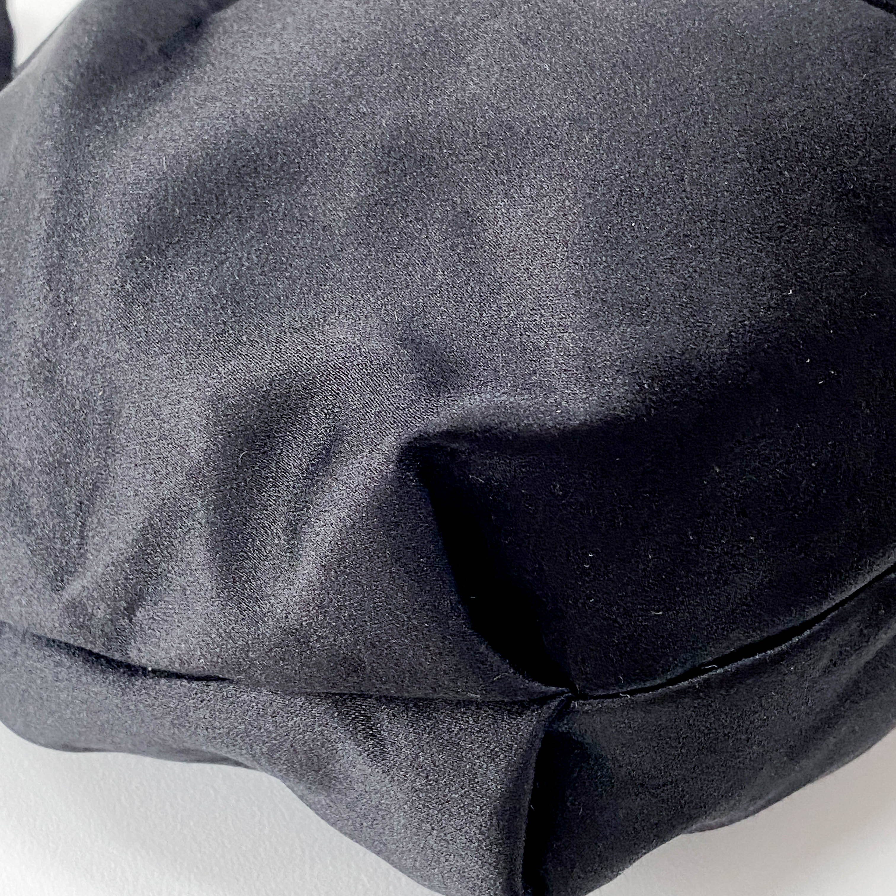 Archive Black Satin Clutch Bag