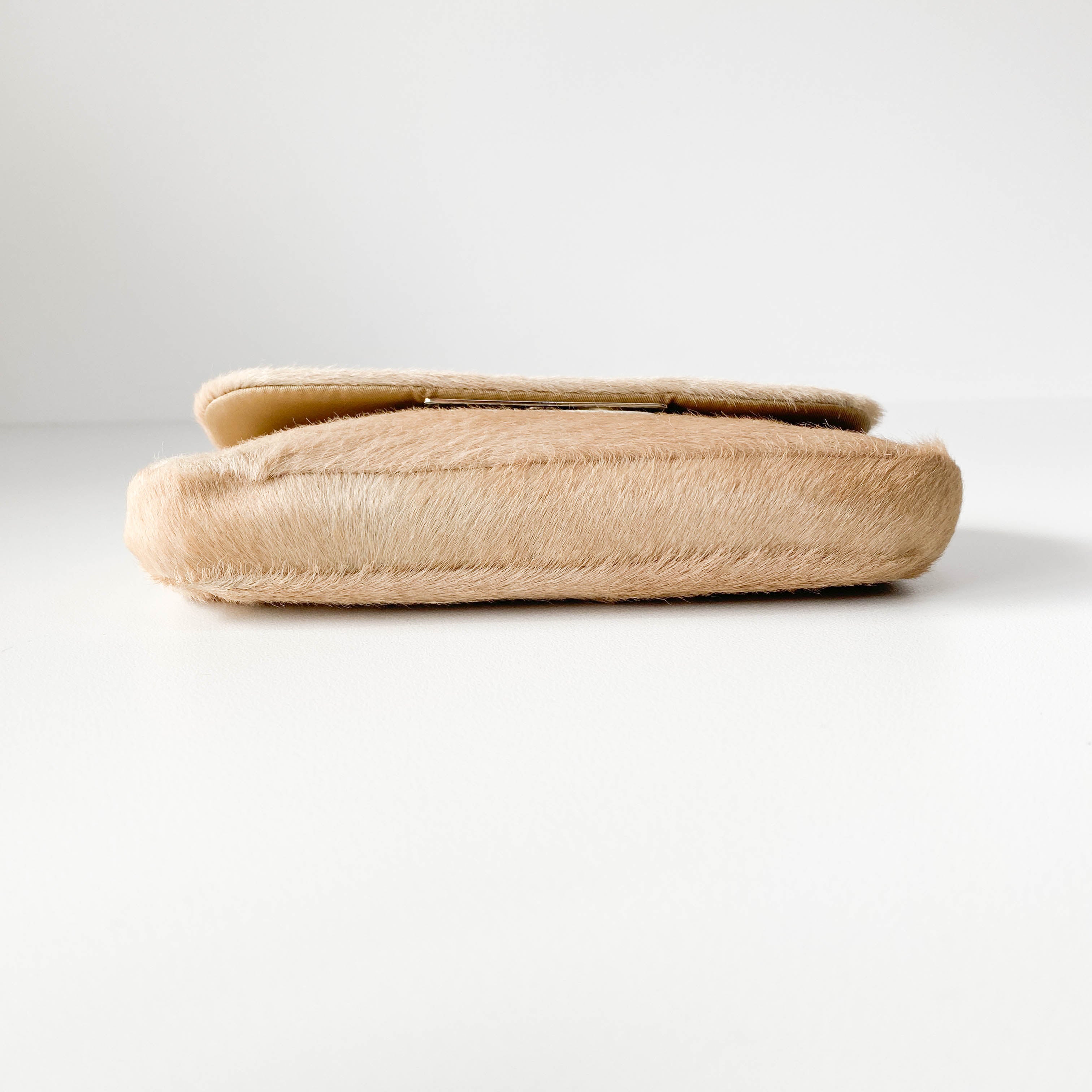 Pony Hair Beige Pouch