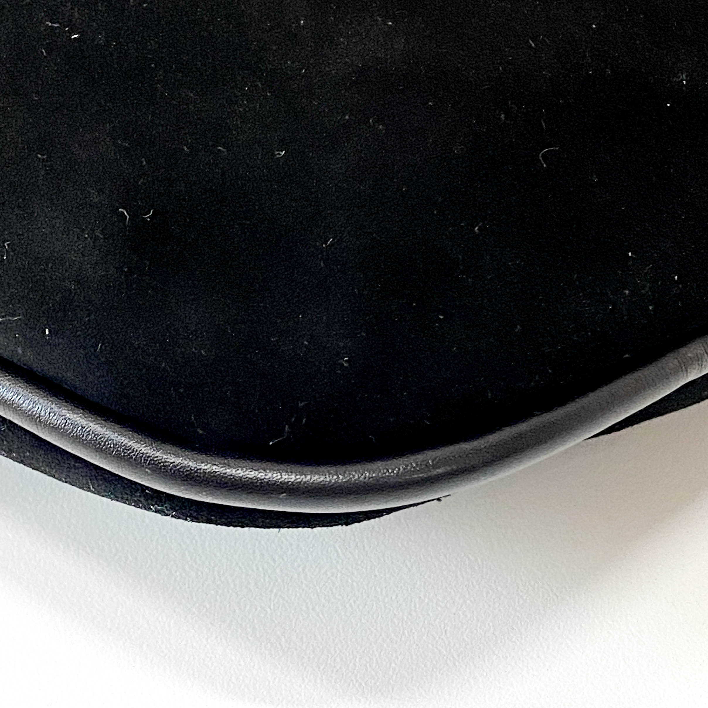 Black Suede Shoulder Bag