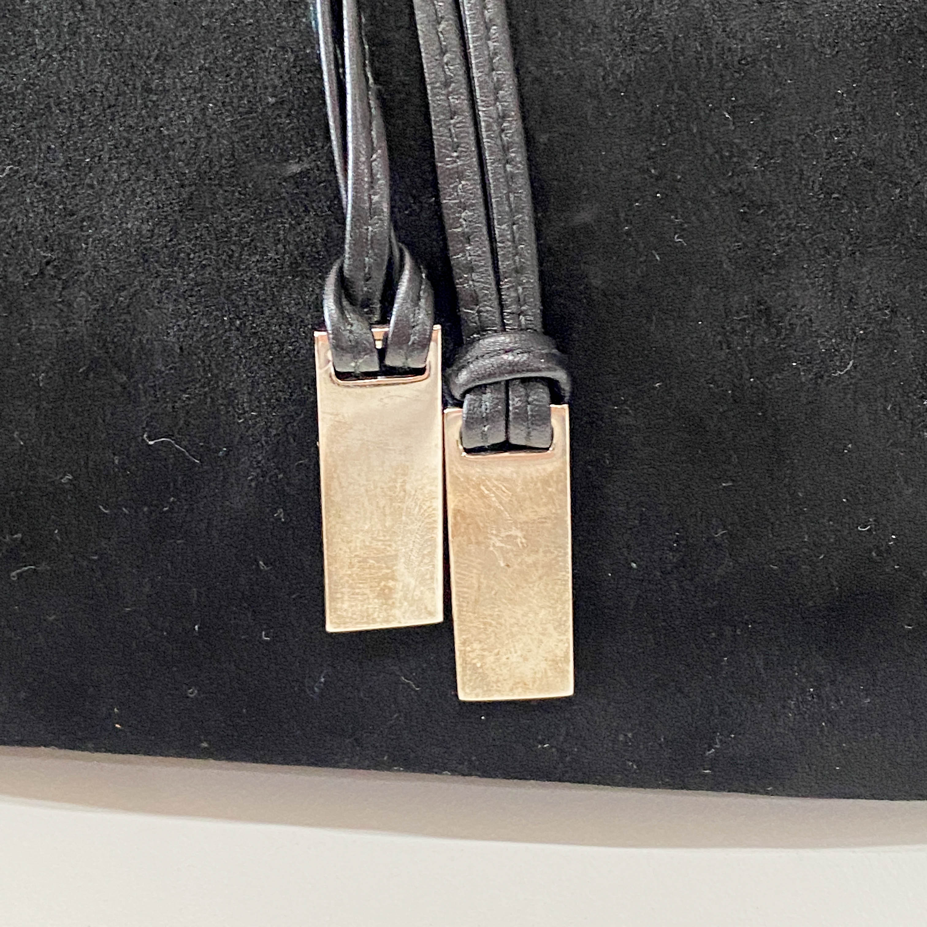 Black Suede Shoulder Bag