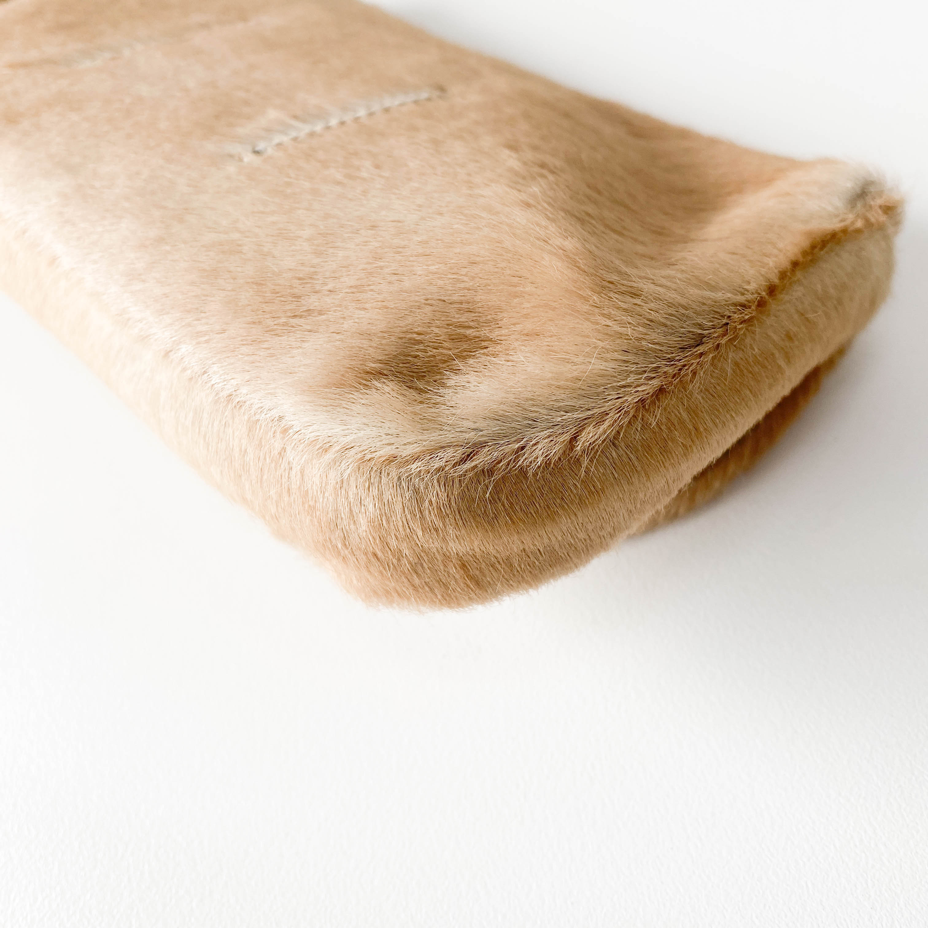 Pony Hair Beige Pouch