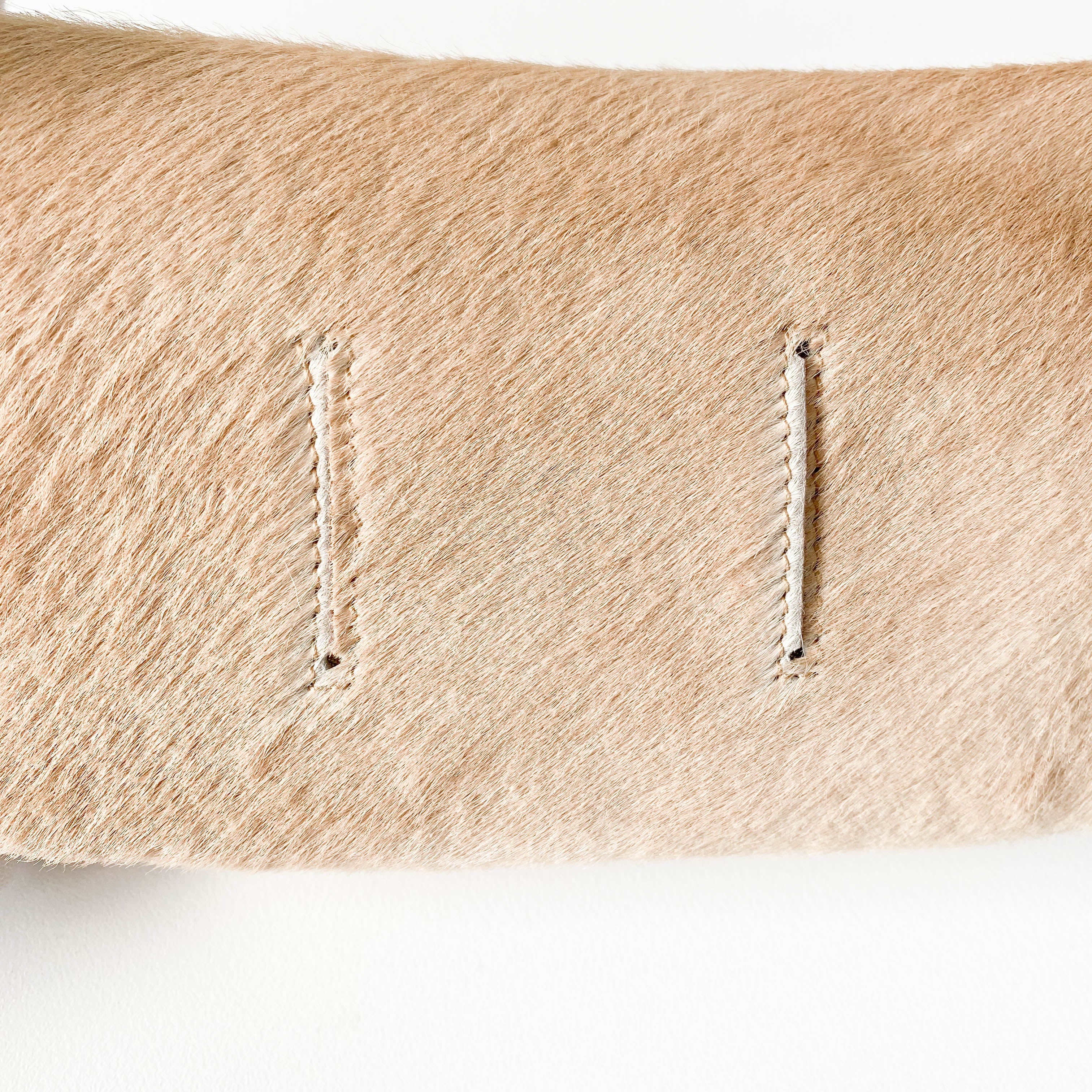 Pony Hair Beige Pouch