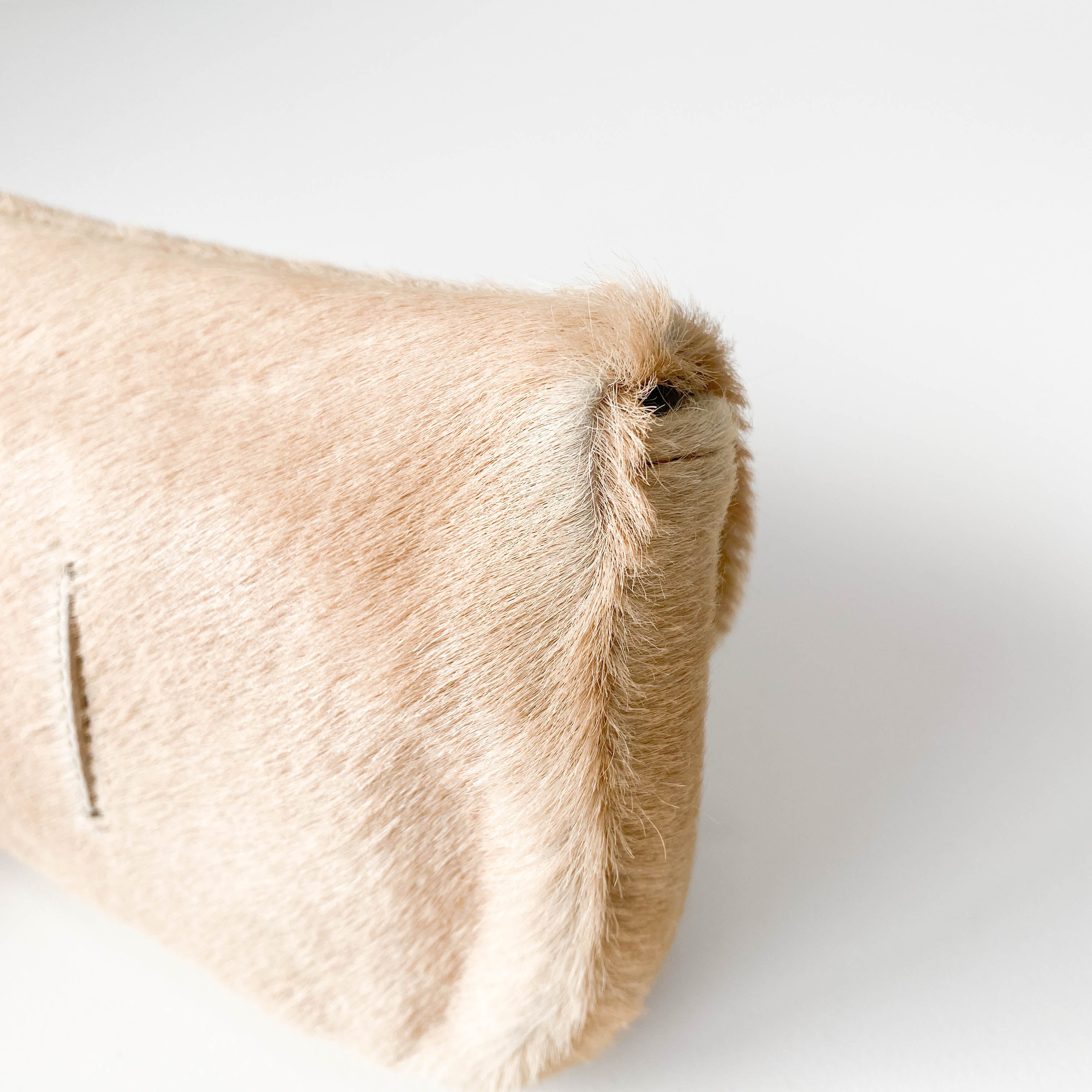Pony Hair Beige Pouch