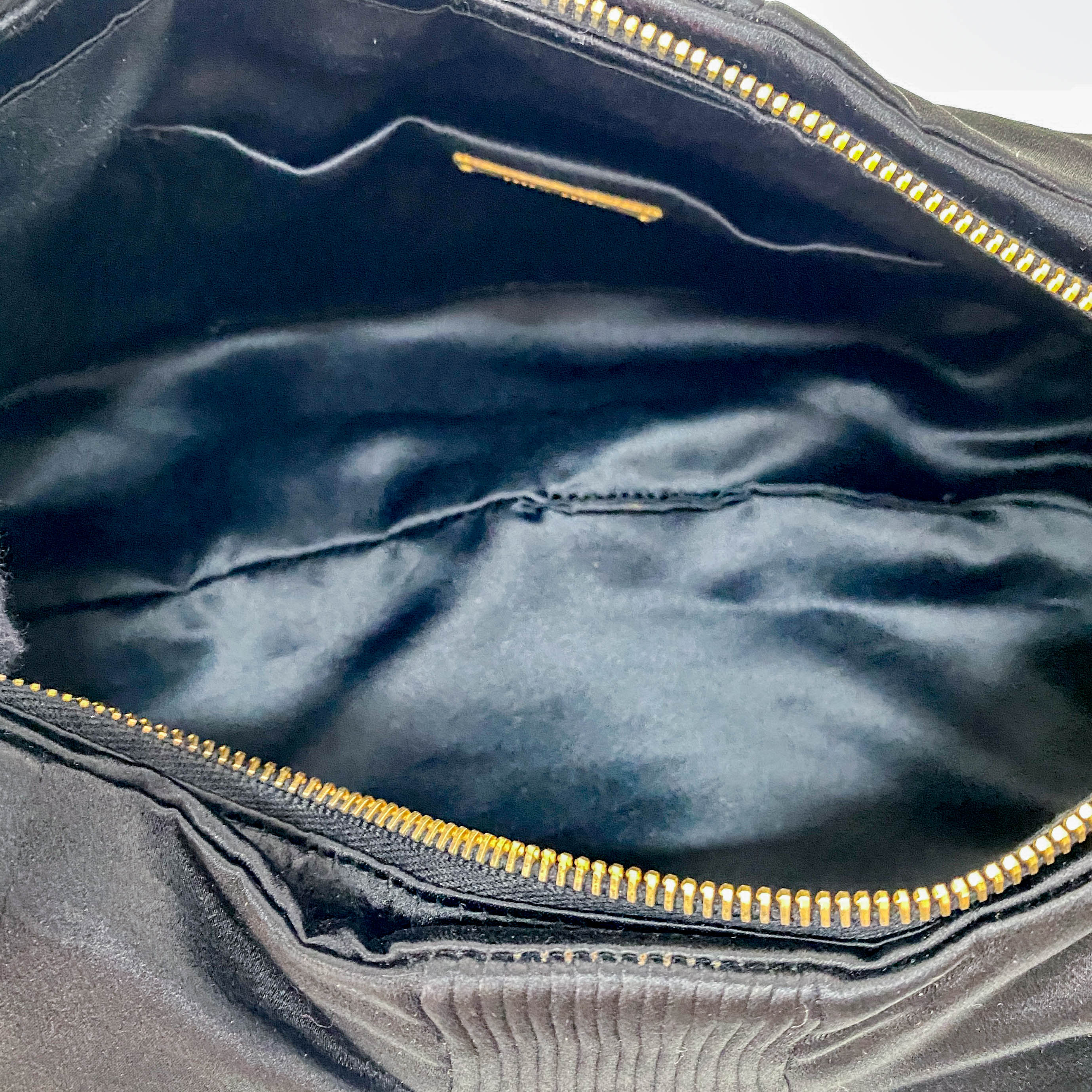 Archive Black Satin Clutch Bag