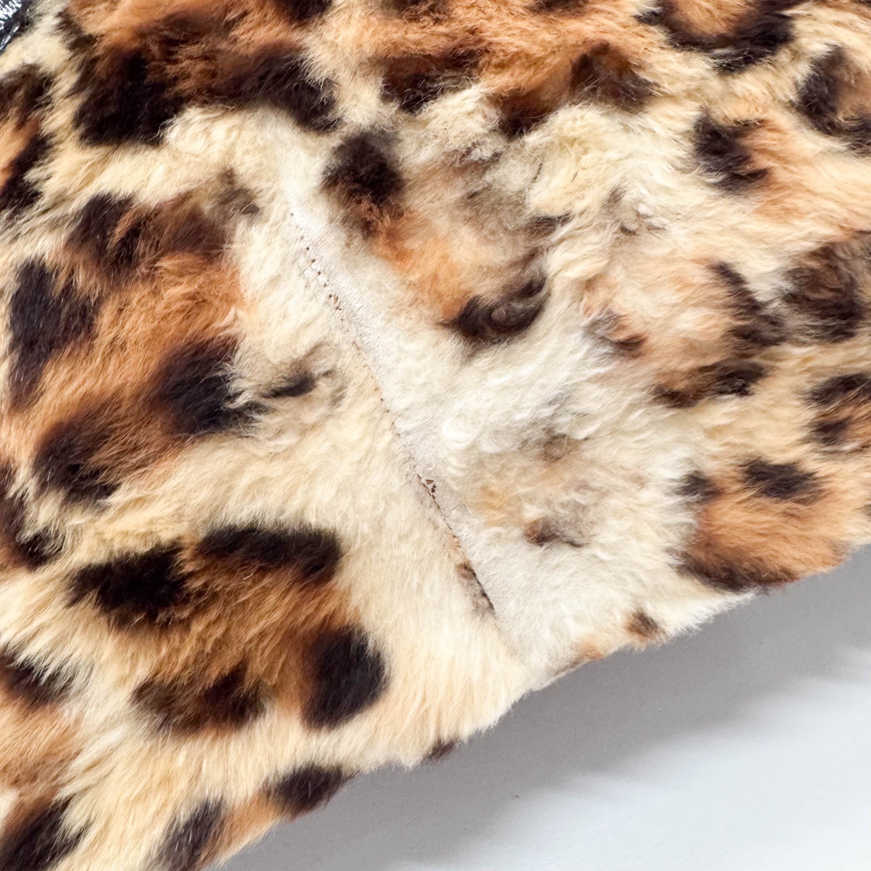 Muse Leopard Print Fur Handbag