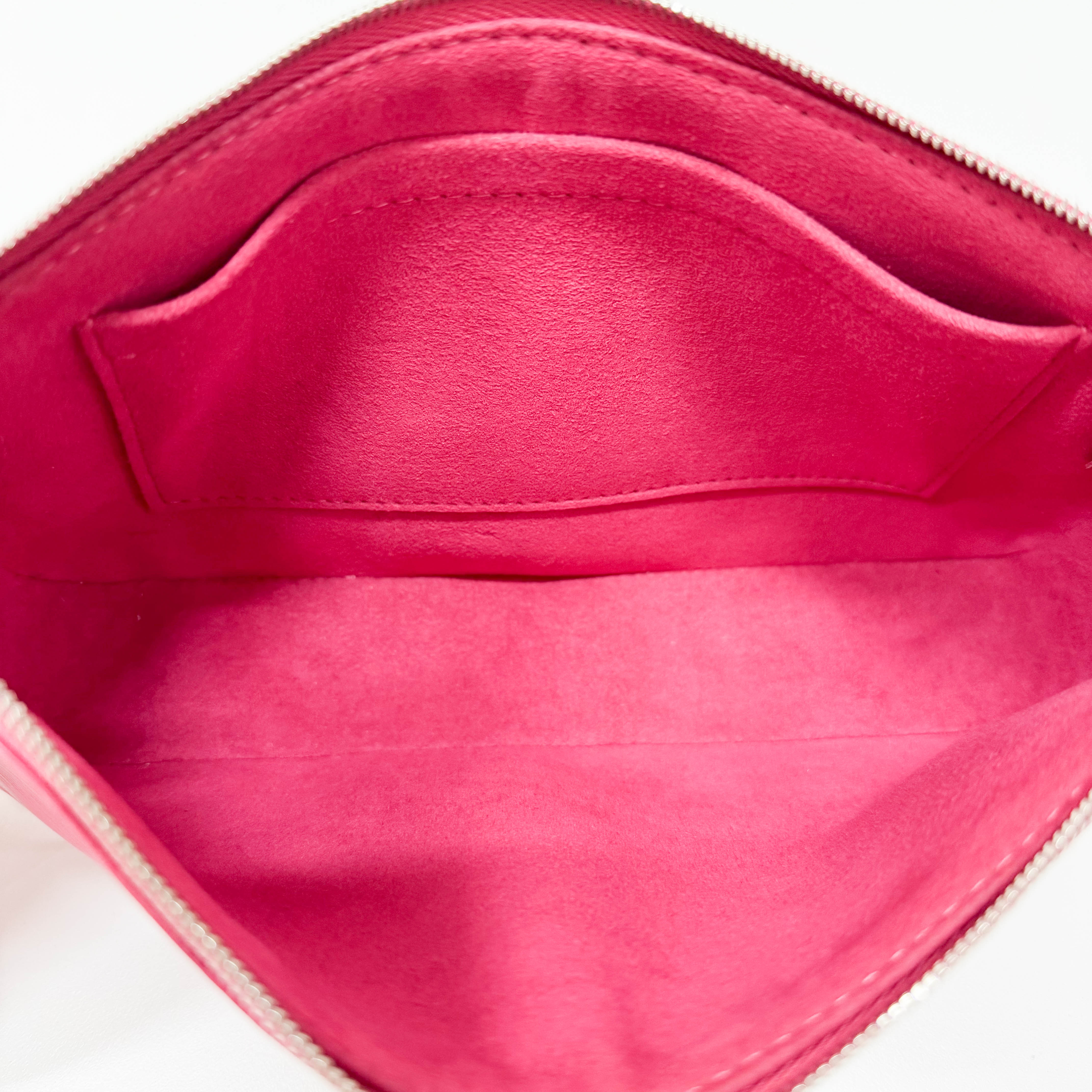 Epi Pink Grain Calfskin Leather Pochette Accessoire