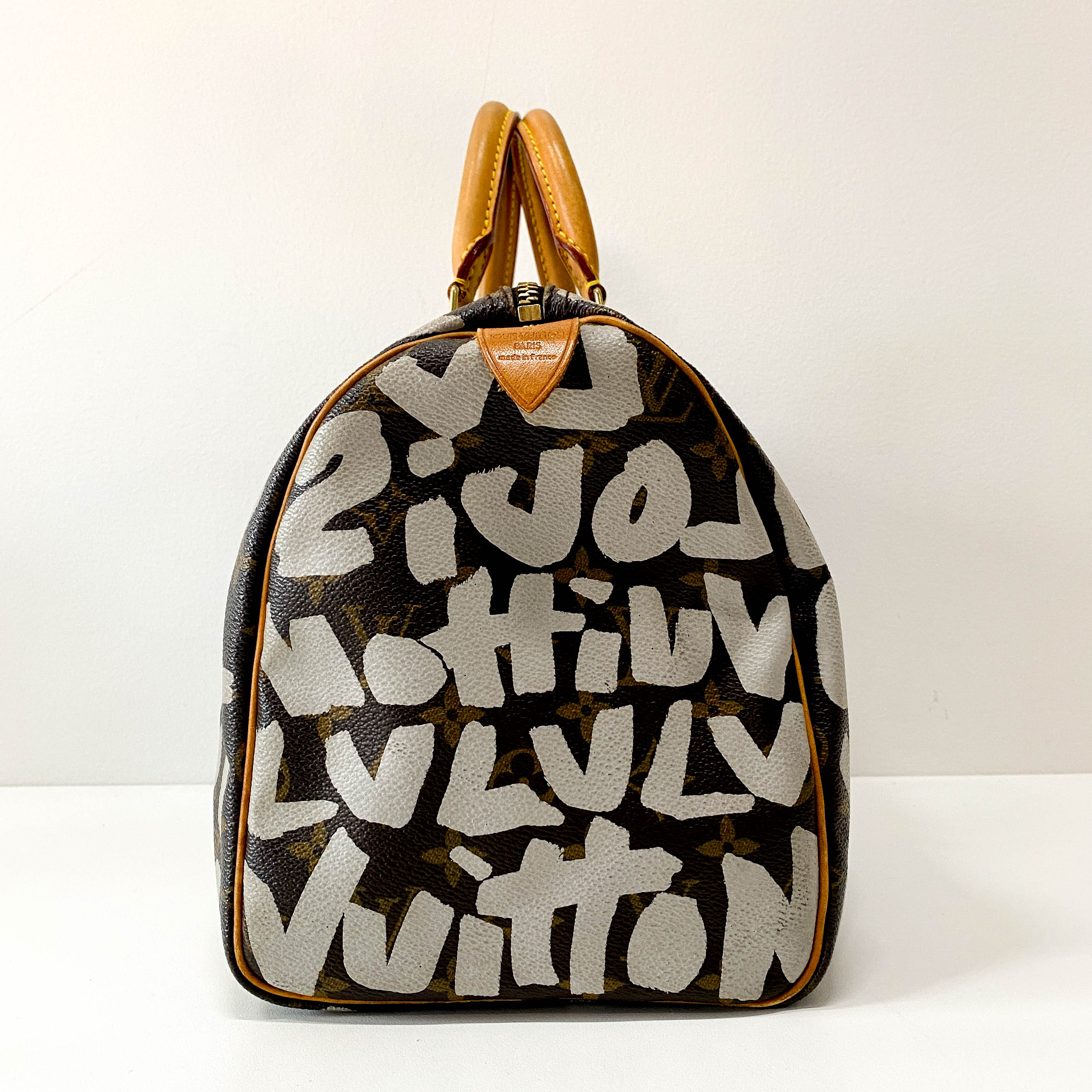 Stephen Sprouse Monogram Graffiti Speedy 30 White