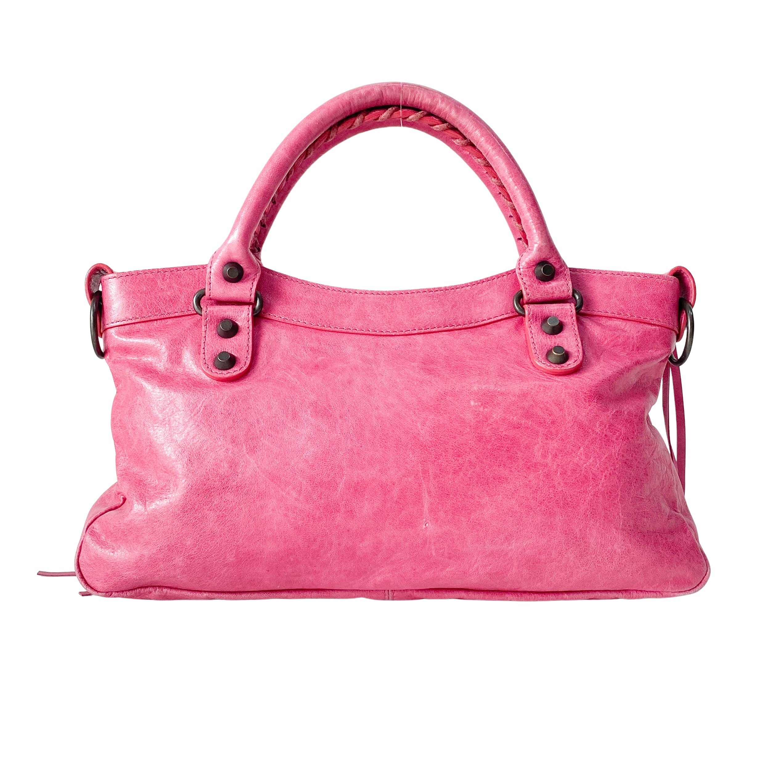 Le City Pink Leather Bag