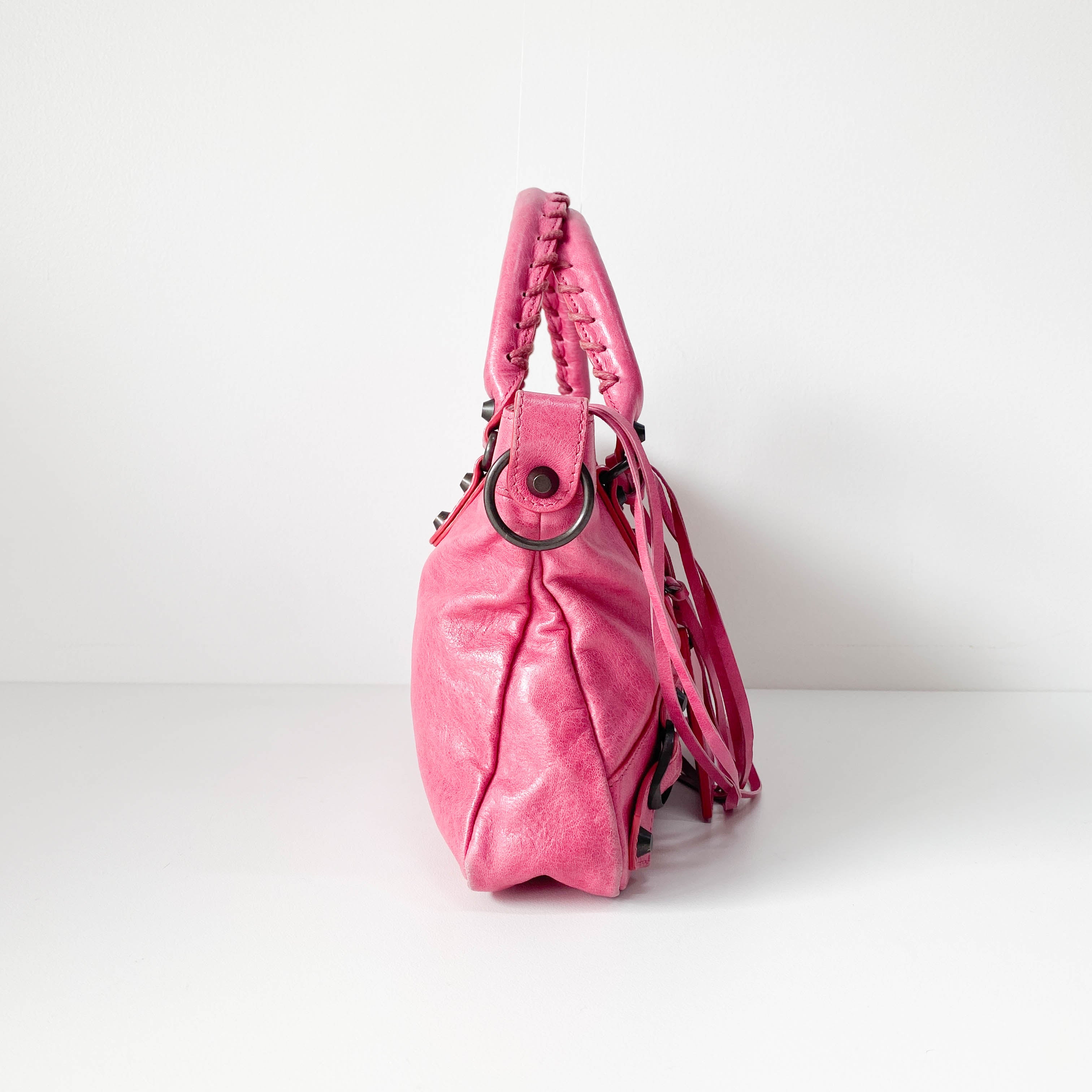 Le City Pink Leather Bag