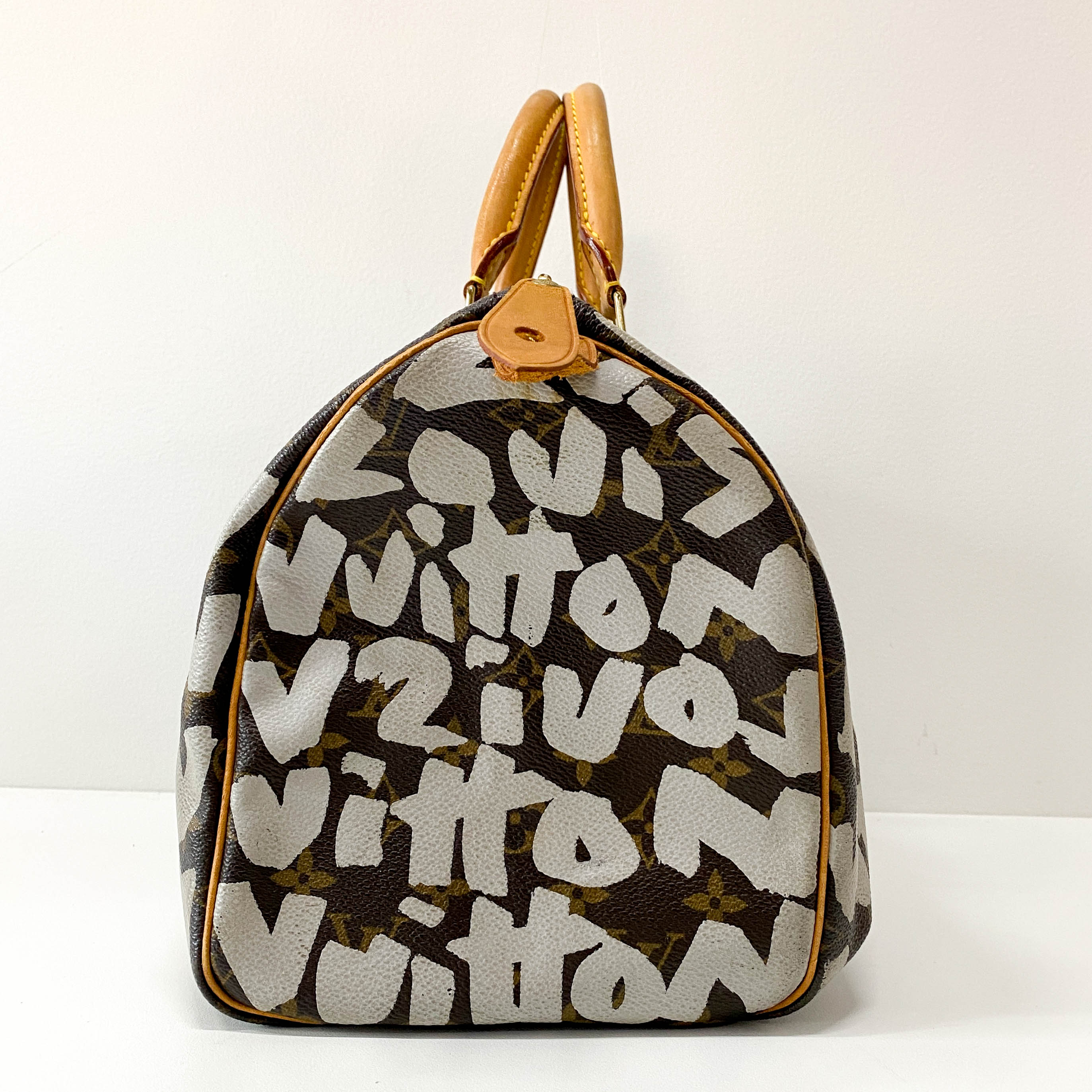 Stephen Sprouse Monogram Graffiti Speedy 30 White