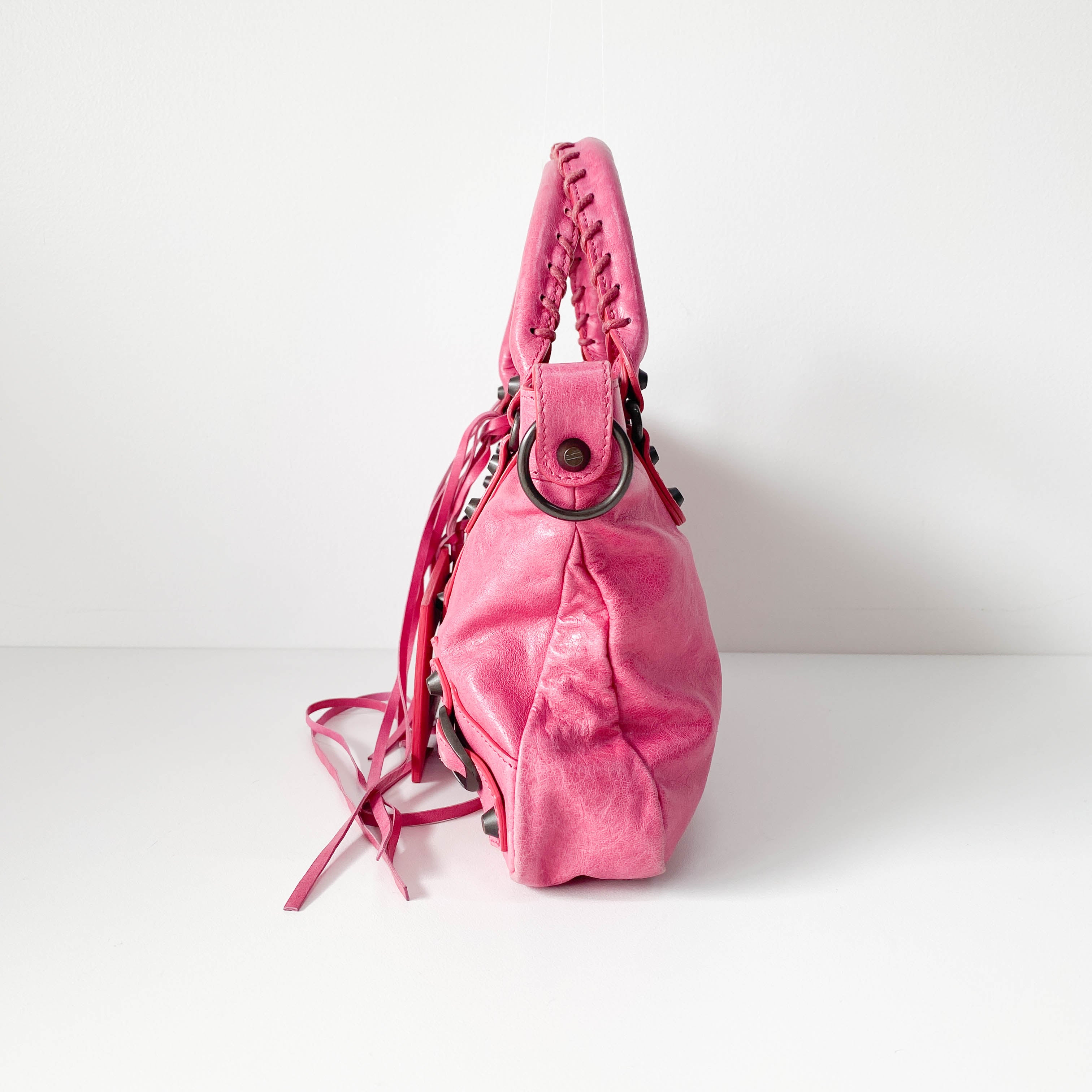 Le City Pink Leather Bag