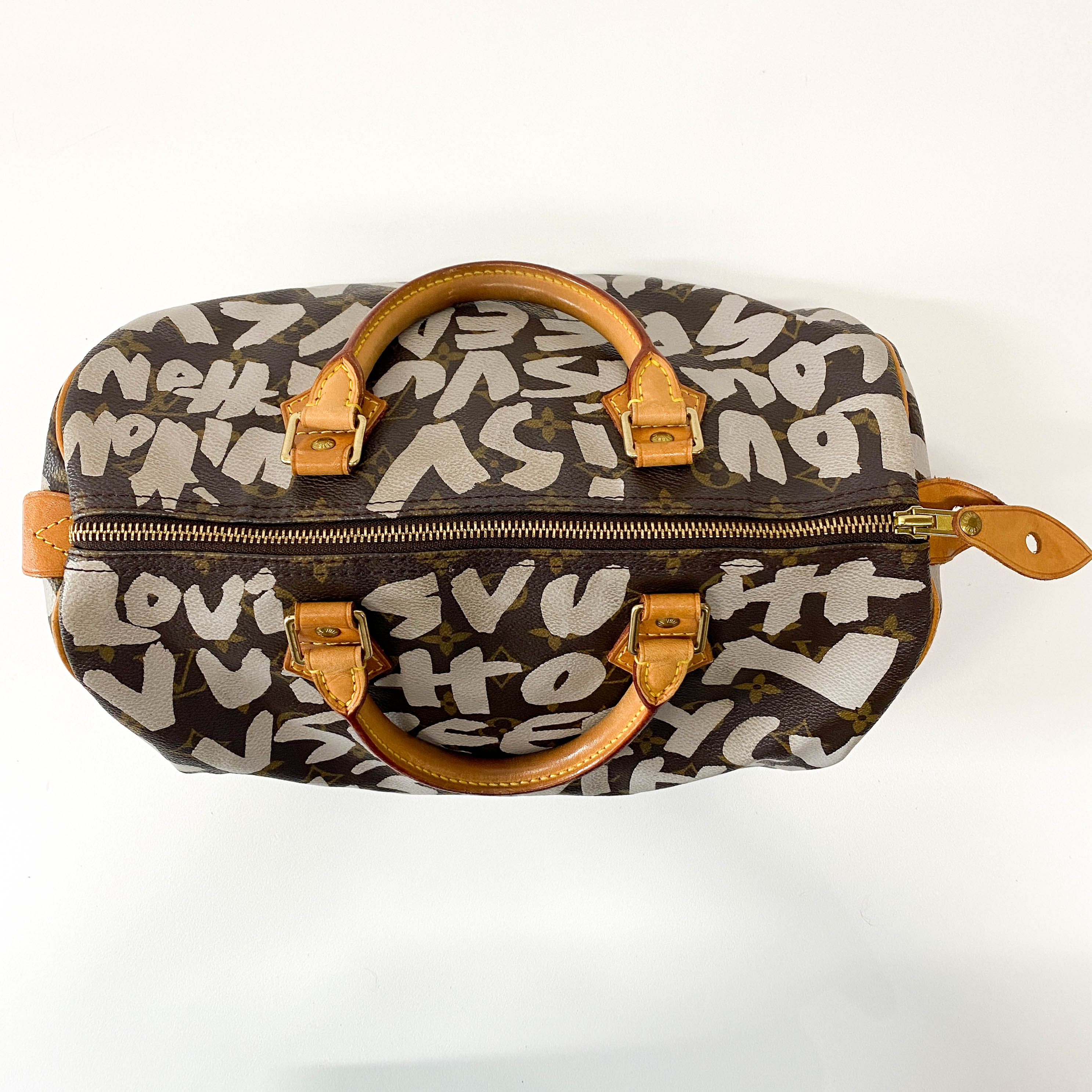 Stephen Sprouse Monogram Graffiti Speedy 30 White