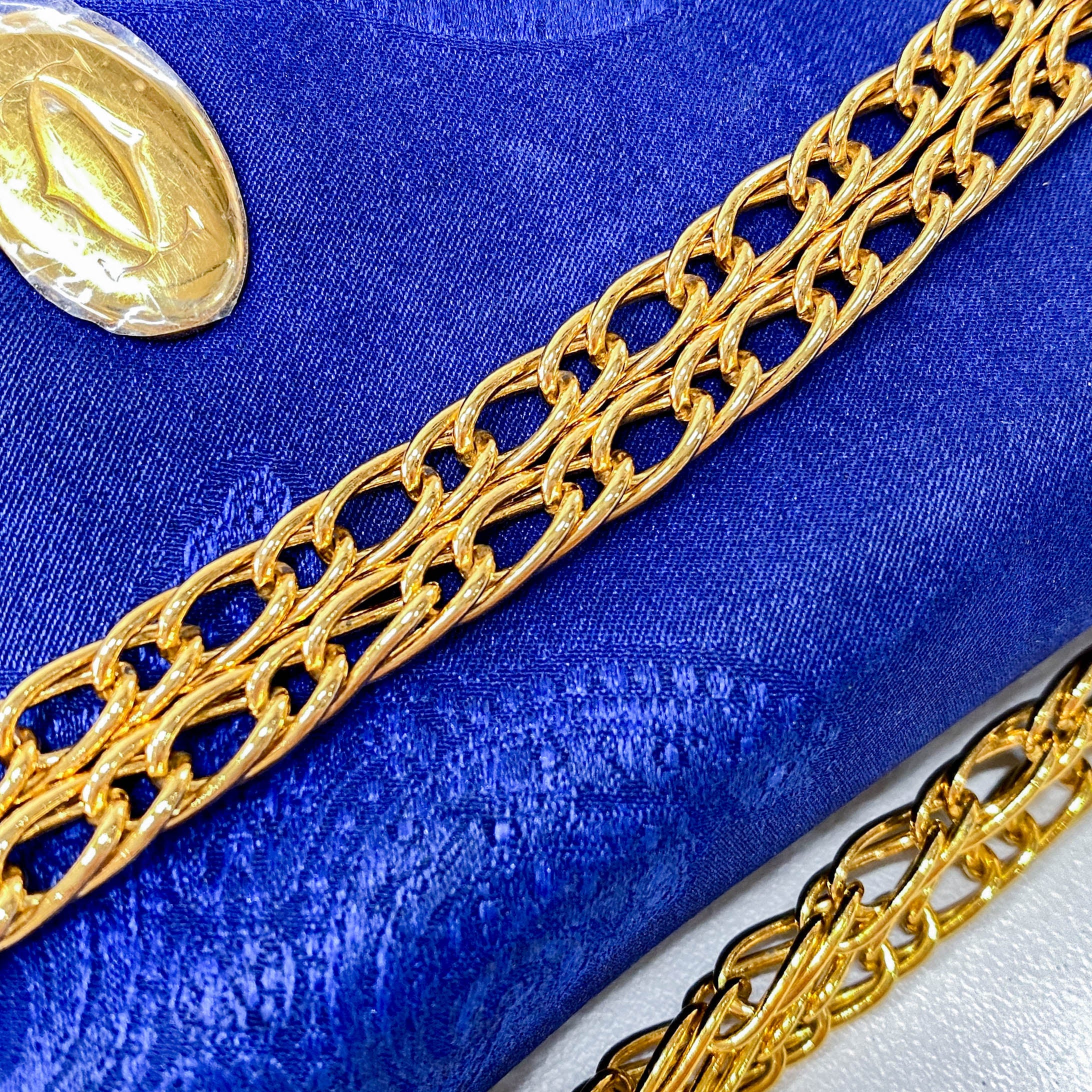 Mini Blue Floral Silk Shoulder Bag