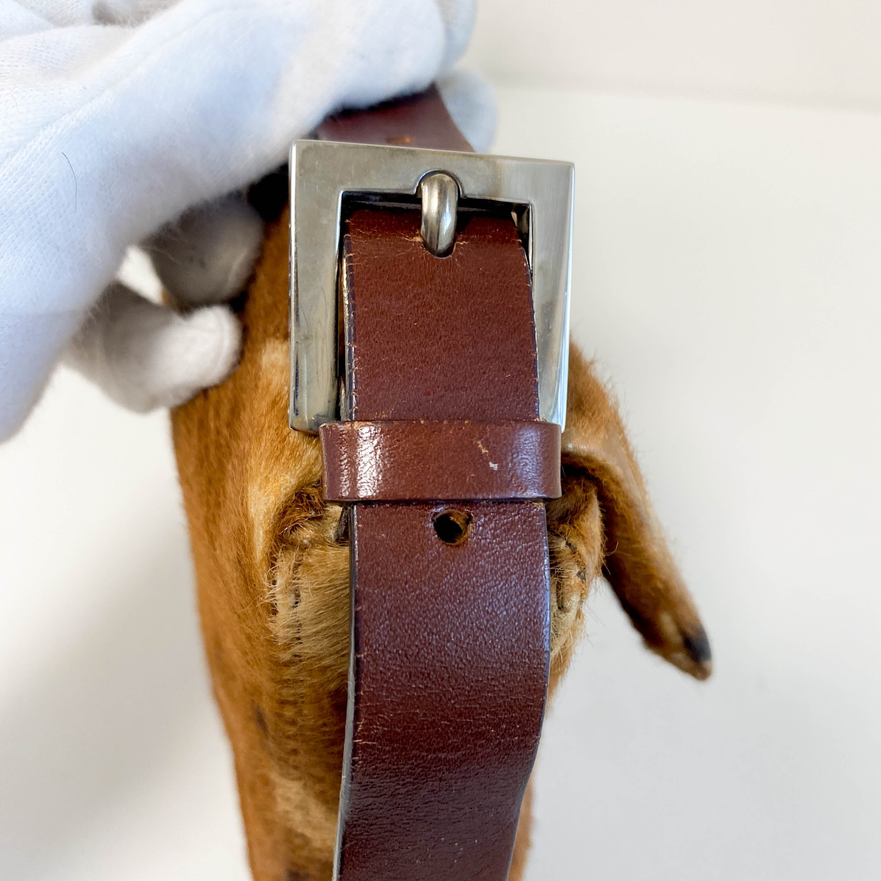 Baguette Brown Pony Hair Shoulder Bag