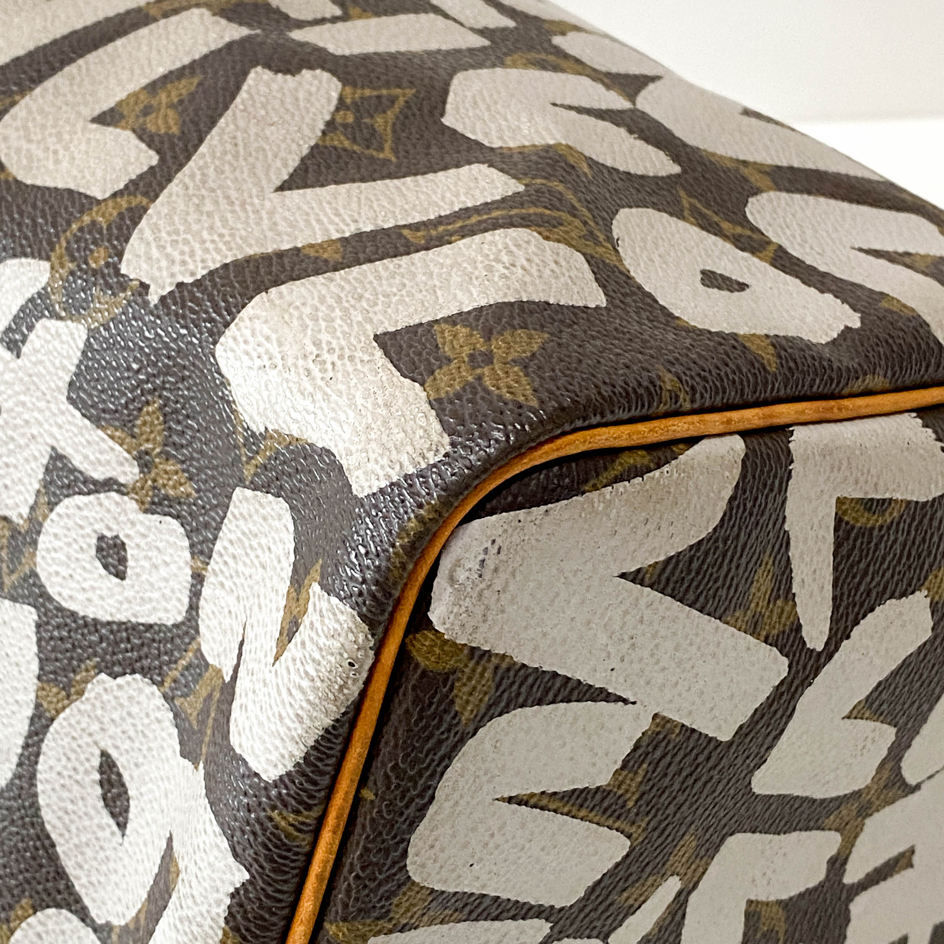 Stephen Sprouse Monogram Graffiti Speedy 30 White