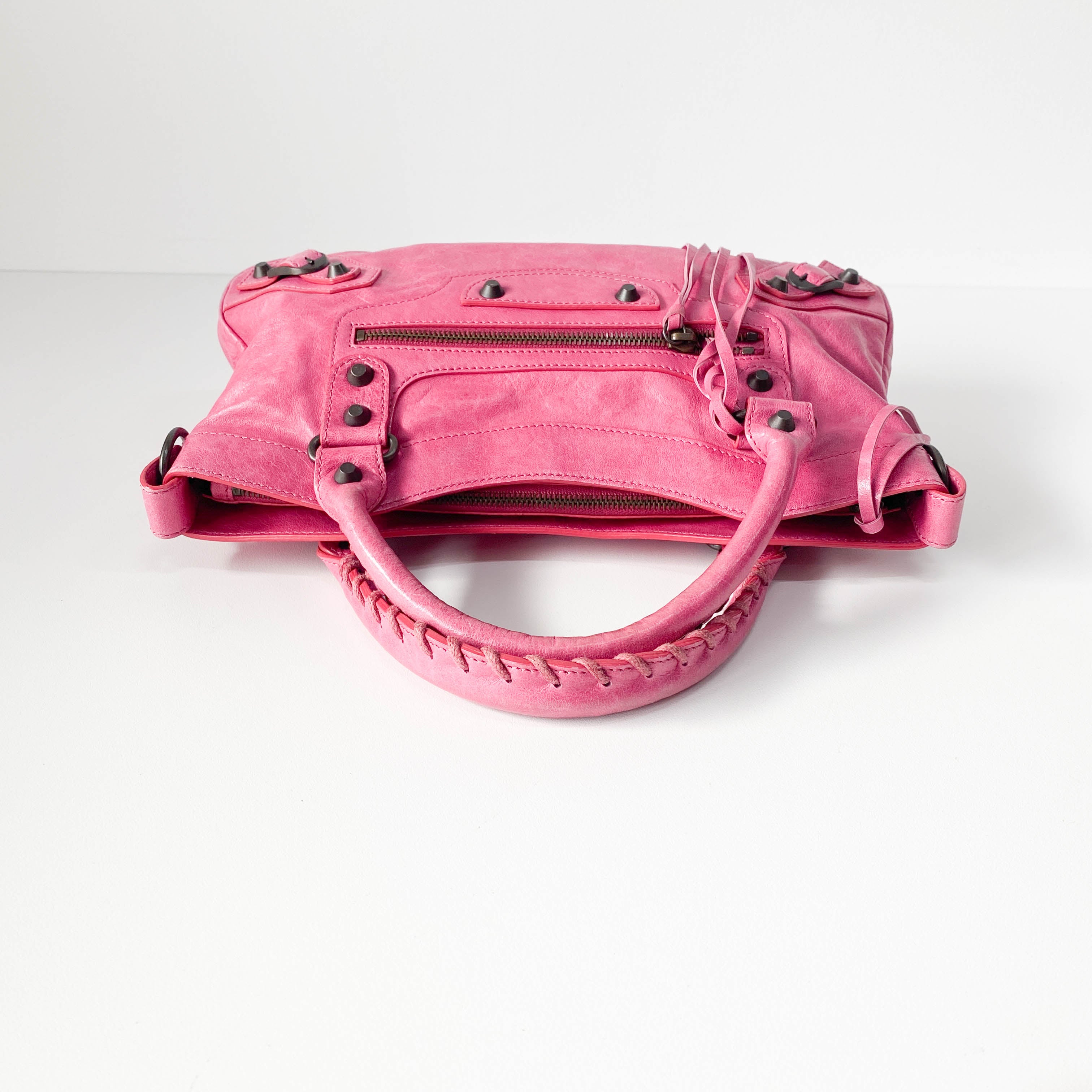 Le City Pink Leather Bag