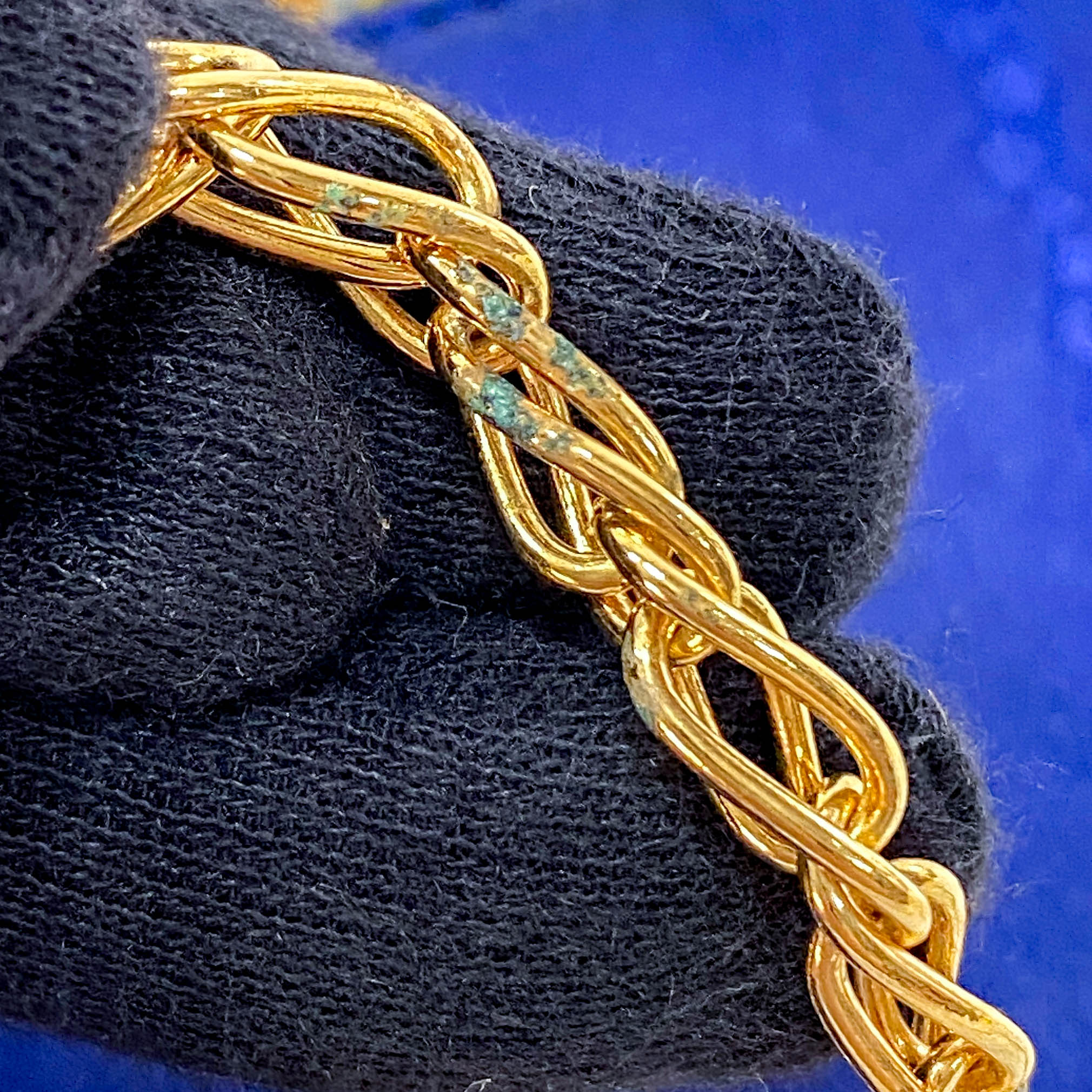 Mini Blue Floral Silk Shoulder Bag