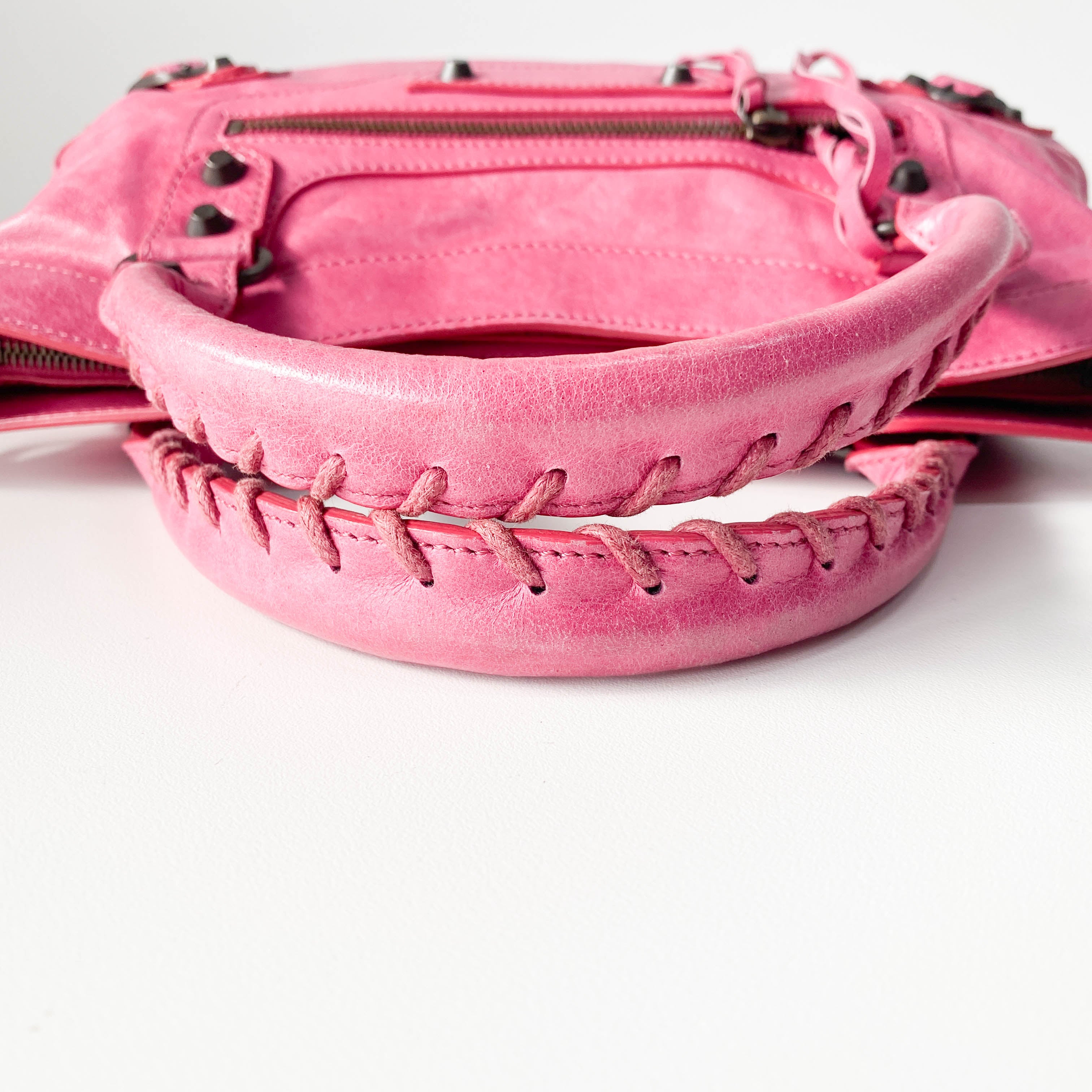 Le City Pink Leather Bag