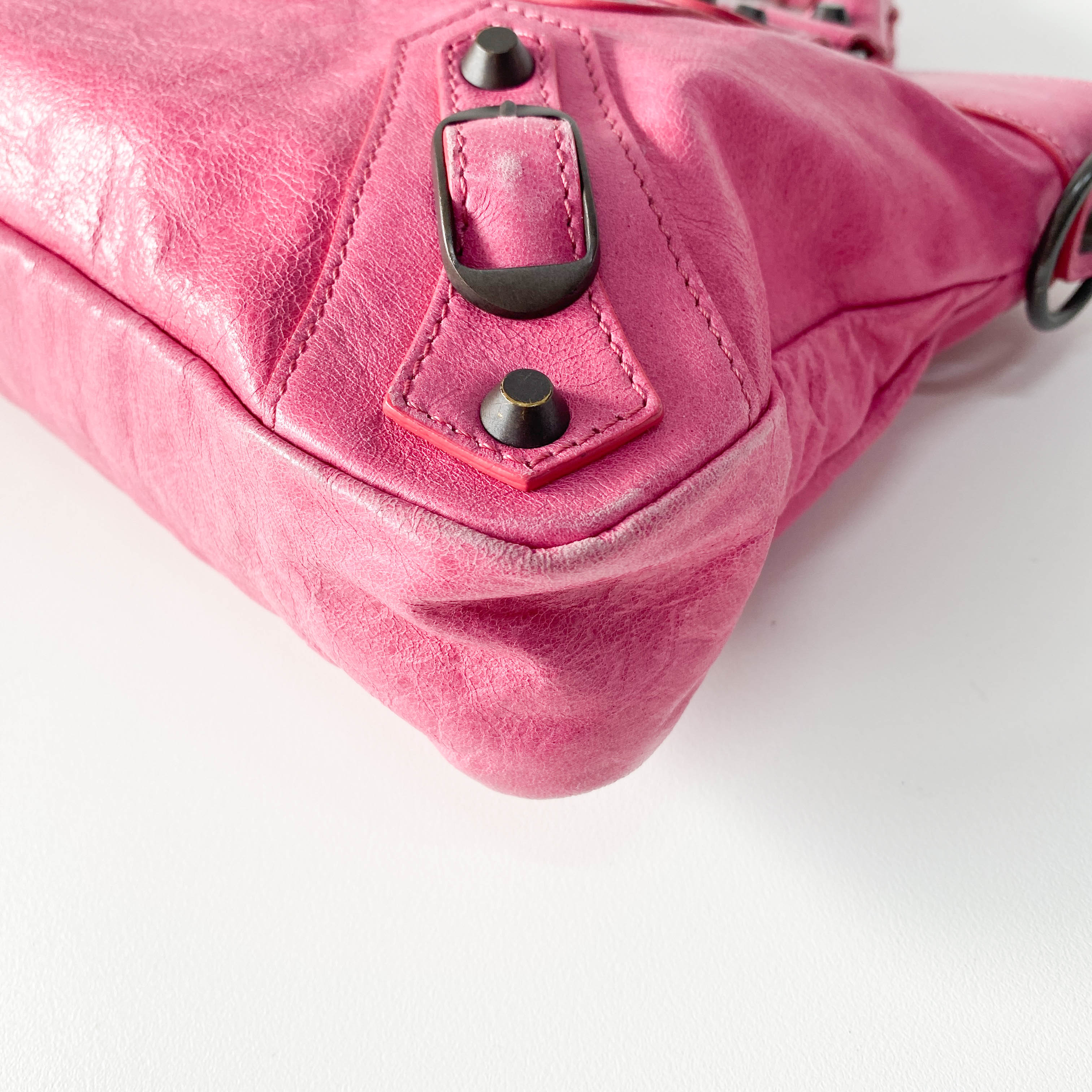 Le City Pink Leather Bag
