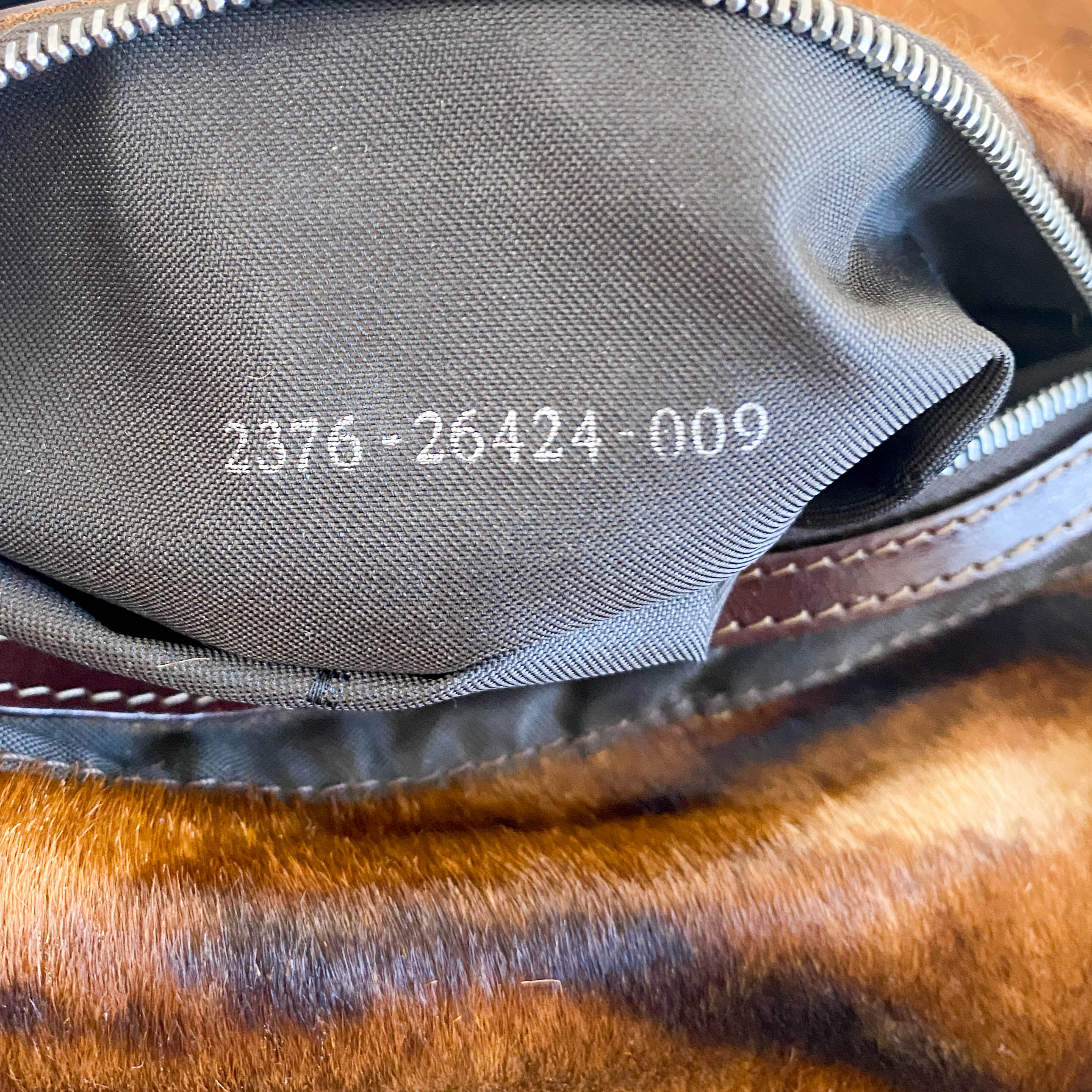 Baguette Brown Pony Hair Shoulder Bag