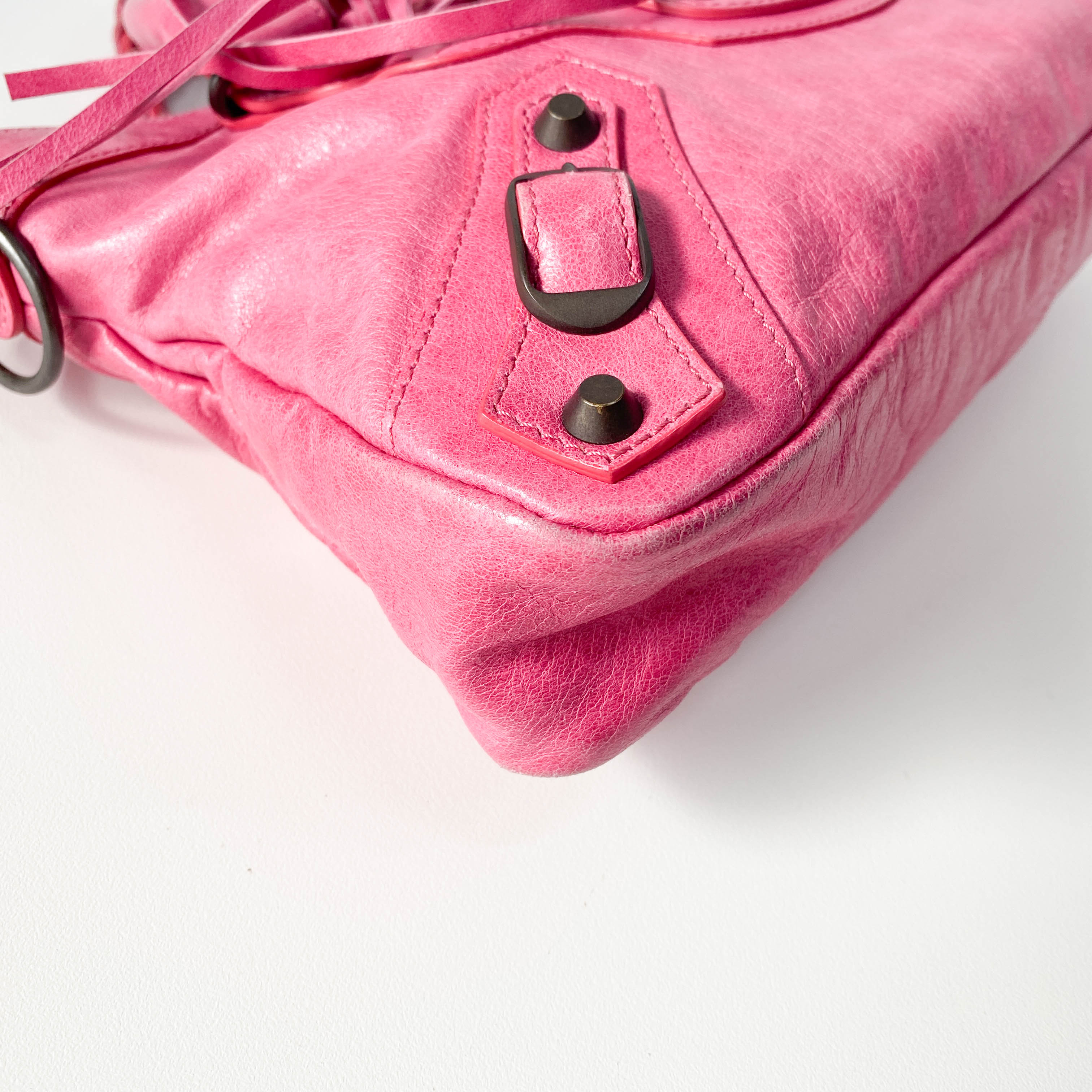 Le City Pink Leather Bag