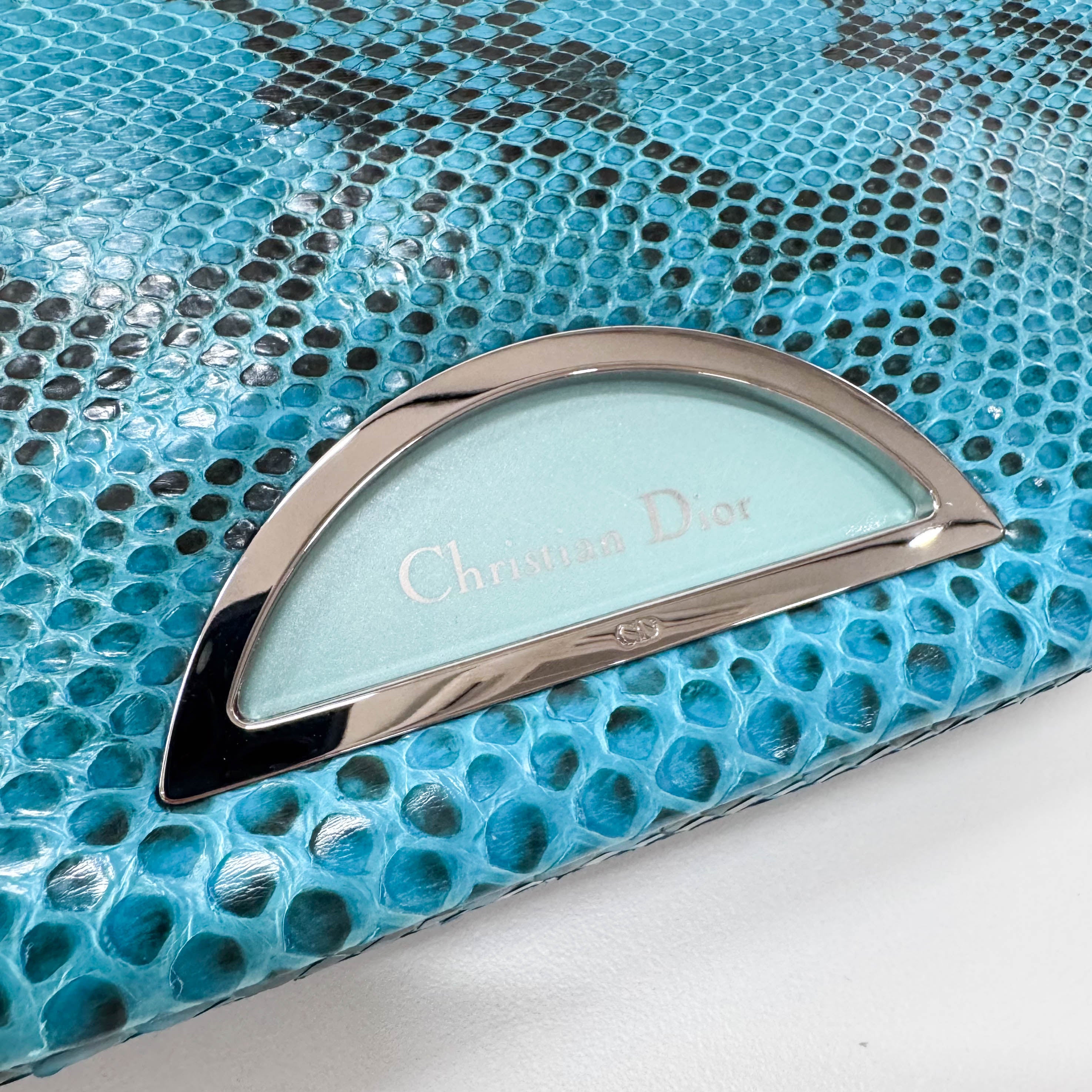 Malice Pearl Blue Leather Shouder Bag