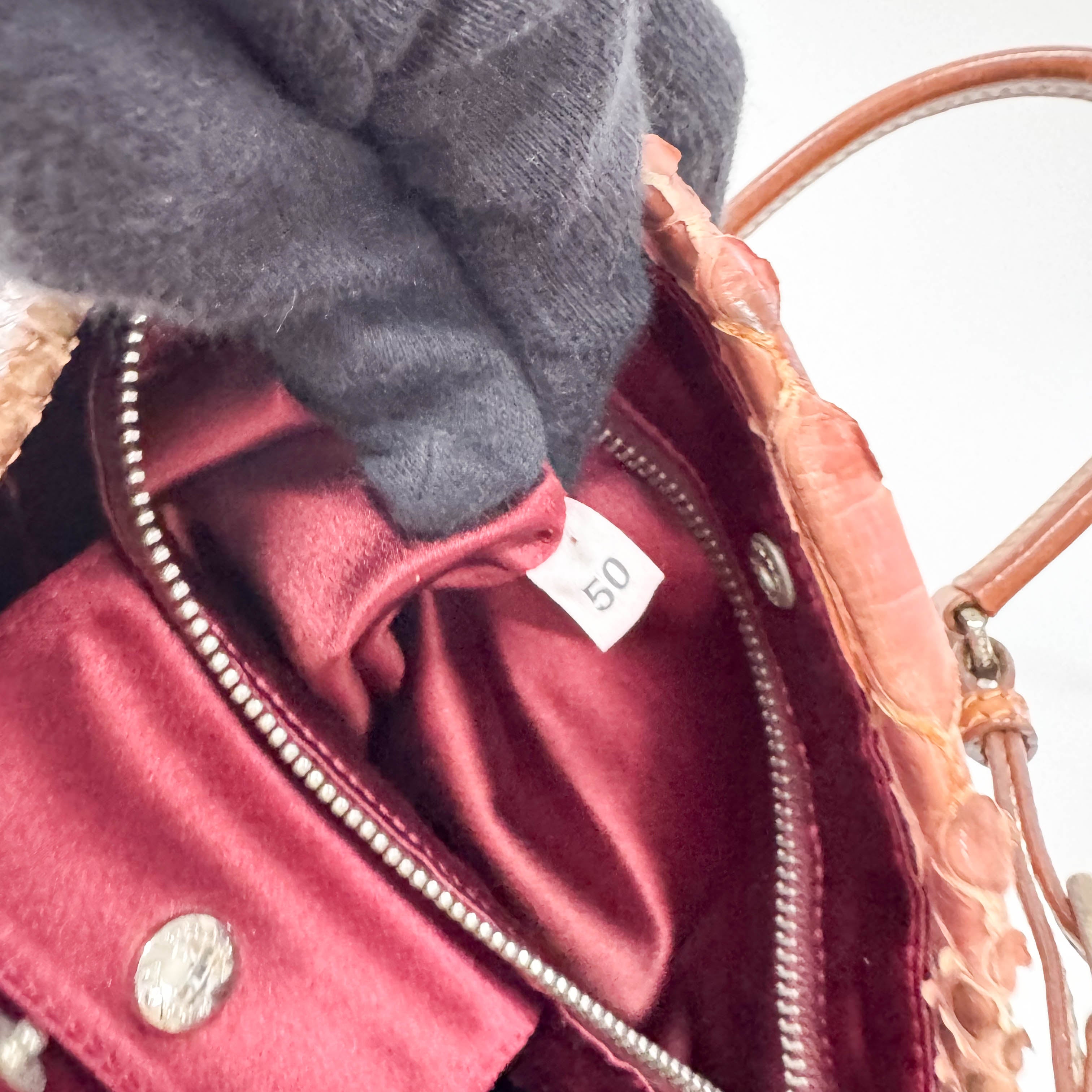 Leather Gradation Pink Shoulder Bag