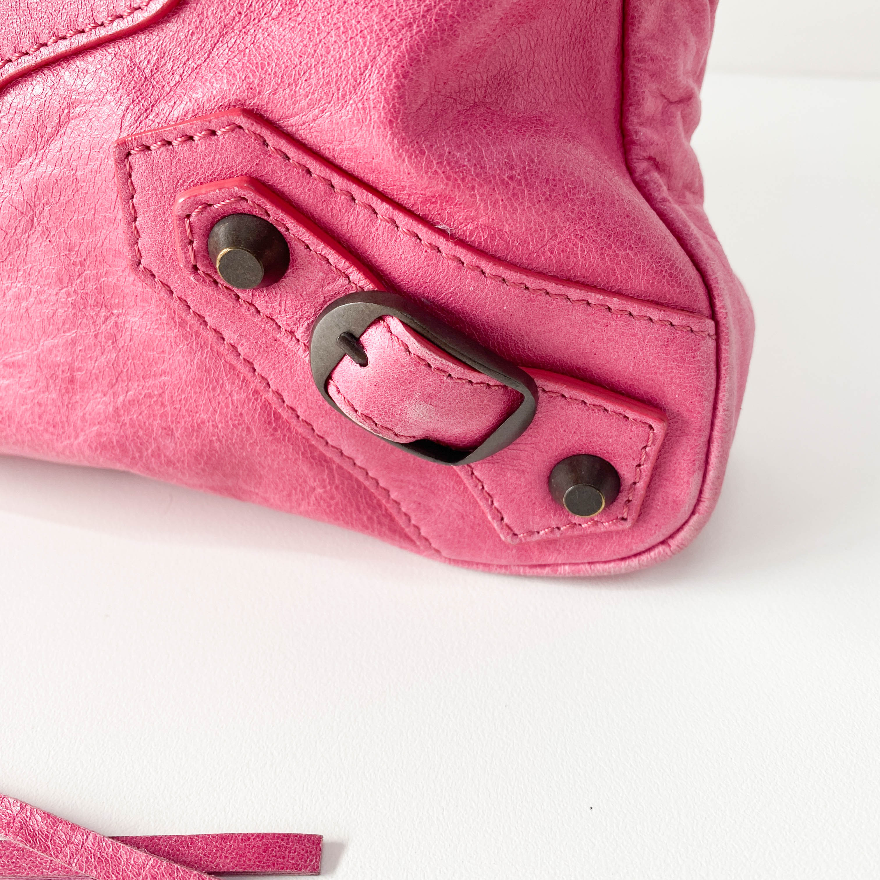 Le City Pink Leather Bag