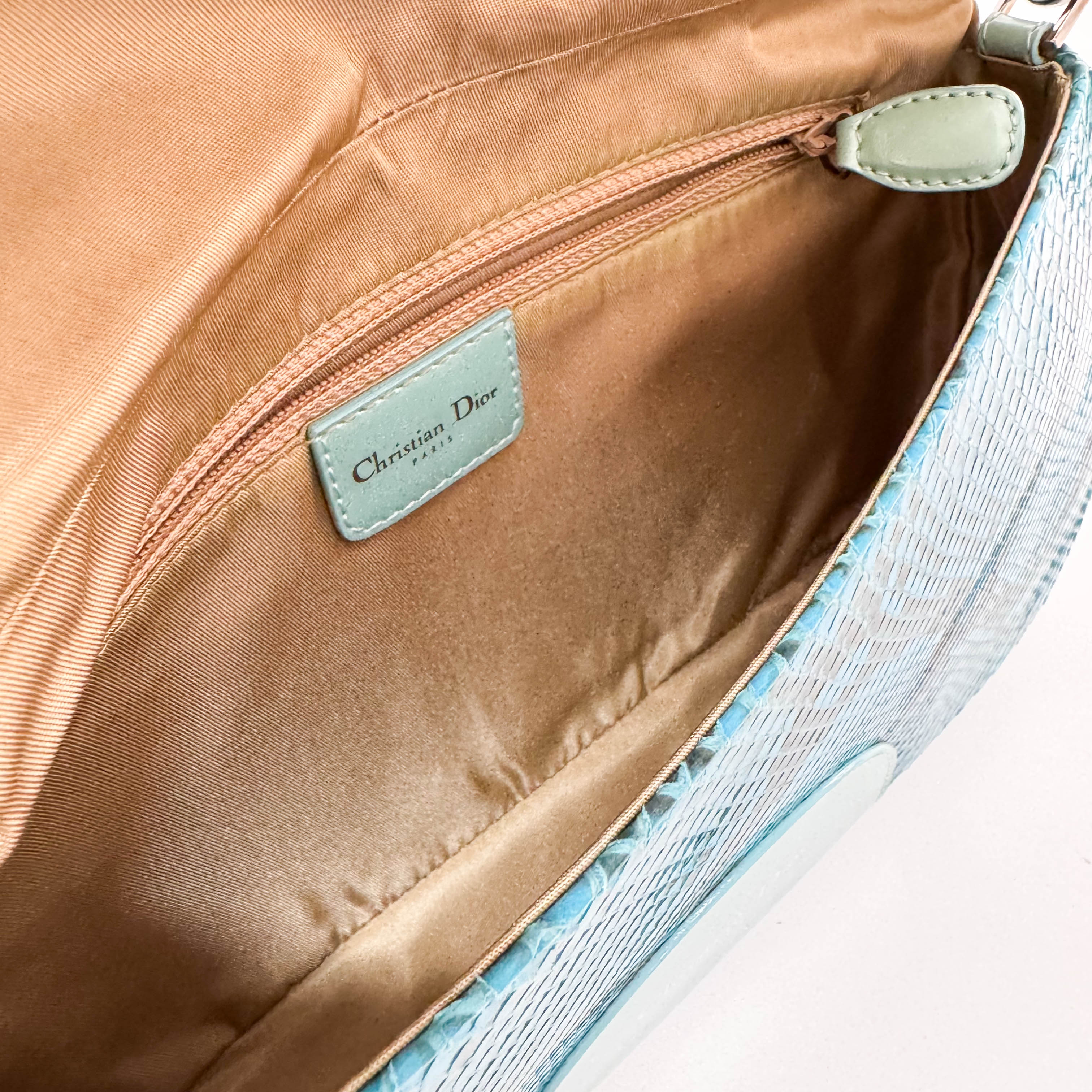 Malice Pearl Blue Leather Shouder Bag