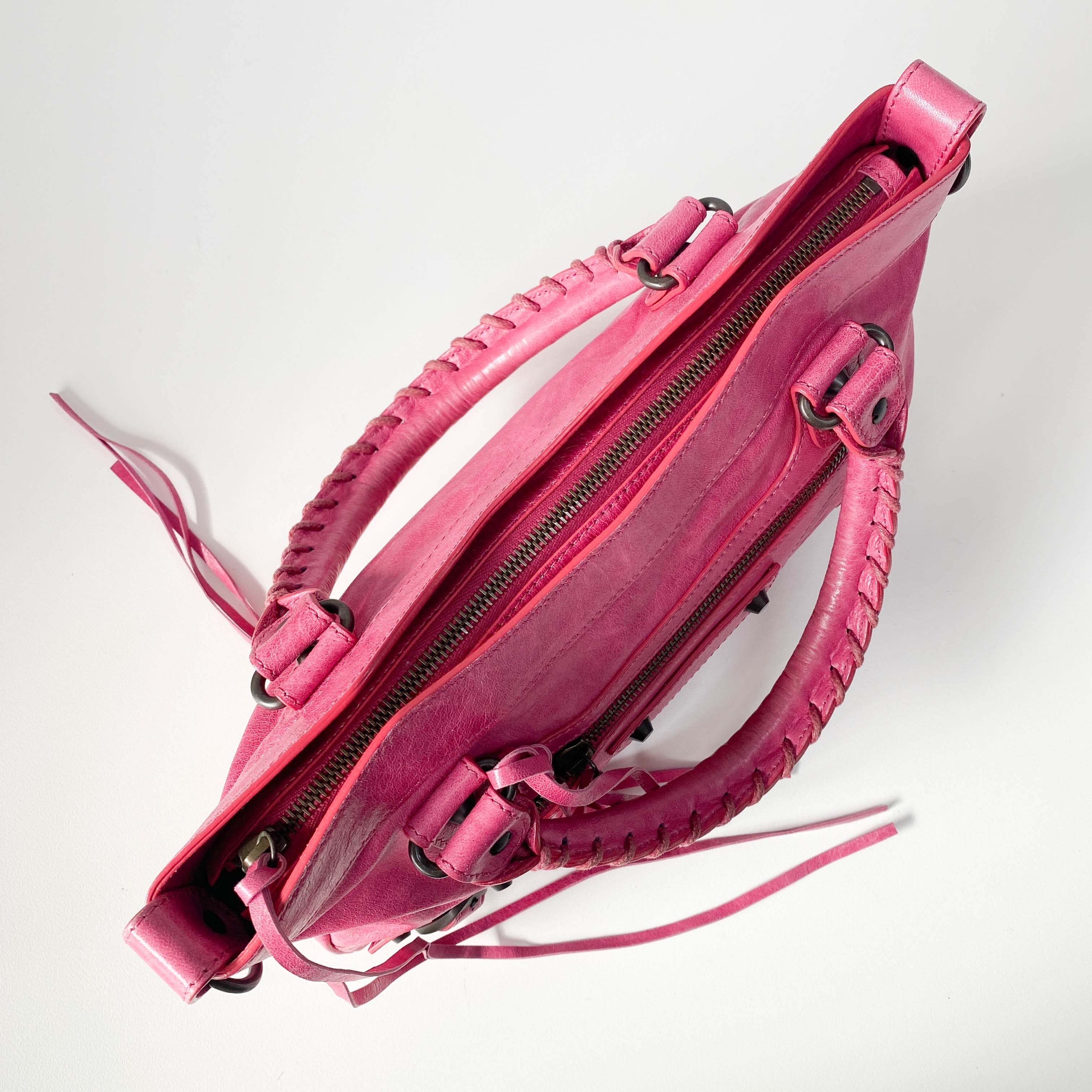 Le City Pink Leather Bag