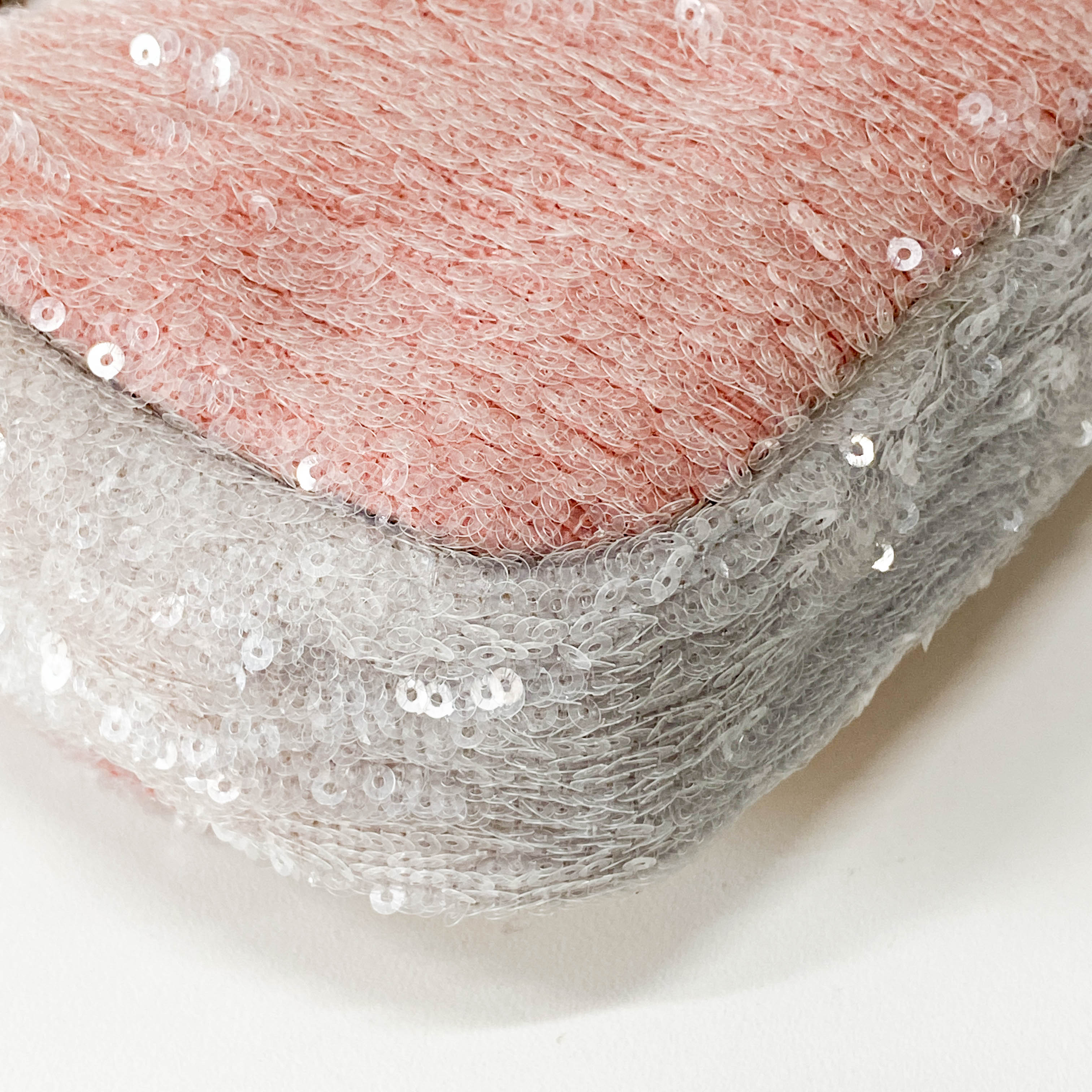 Waterfall Small Single Flap Double Chain Strap Multi-colour Sequin Bag