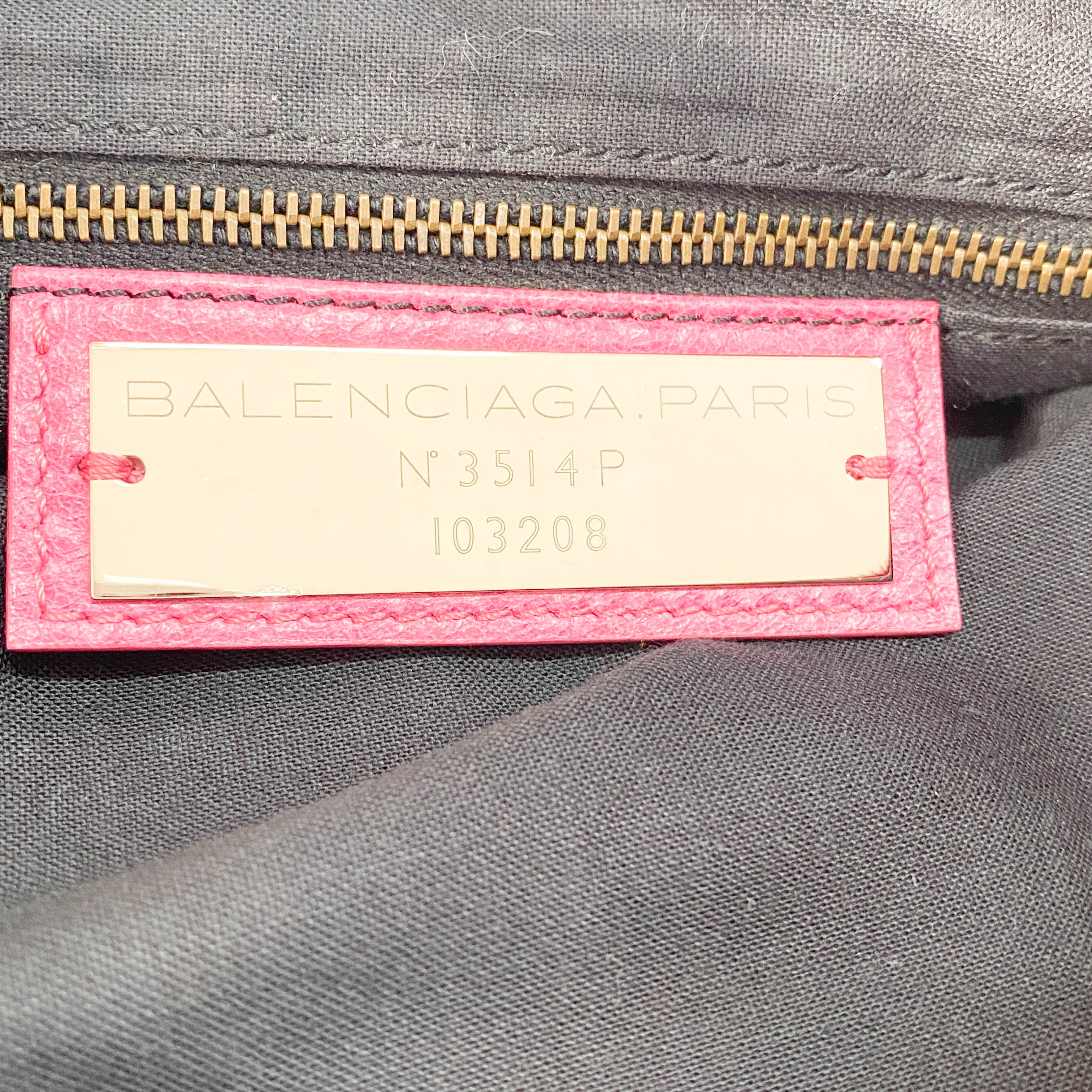 Le City Pink Leather Bag