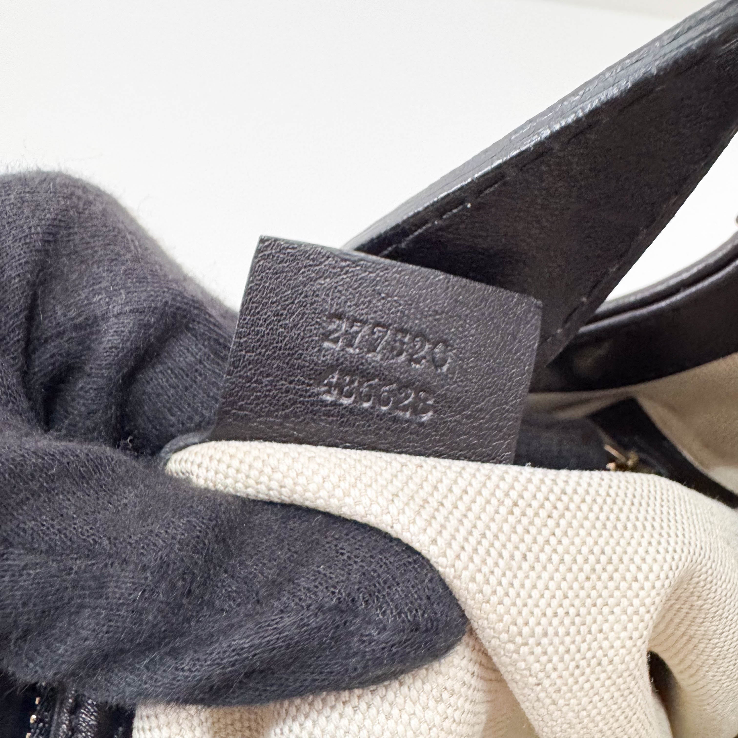 Jackie 1961 Blue Leopard Bony Hair Shoulder Bag