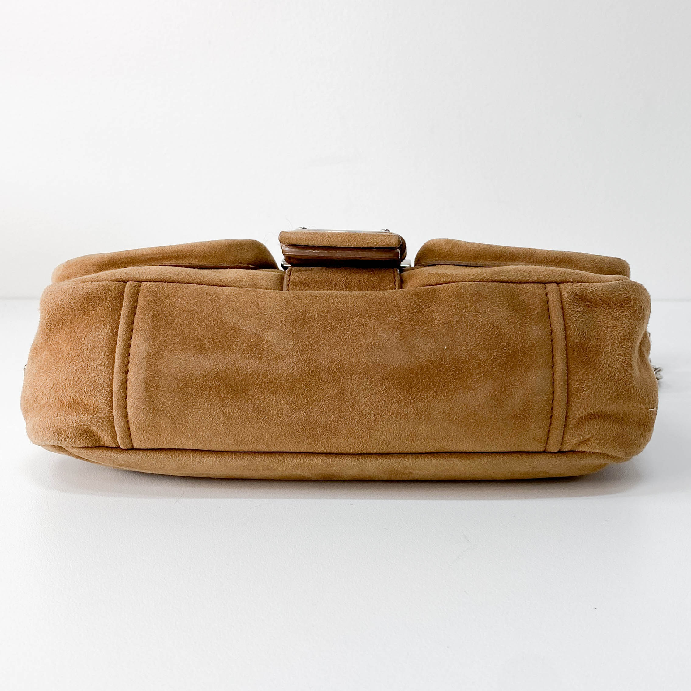 Brown Suede Shoulder Bag