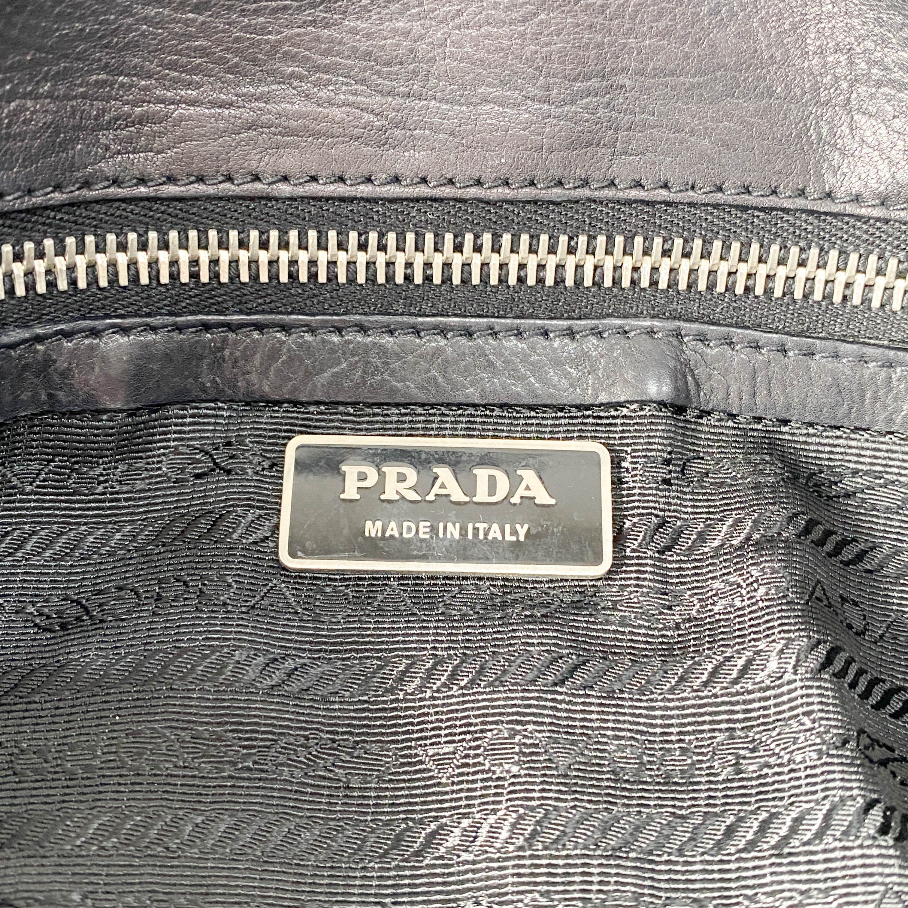 Black Leather with Silver Studs Bag