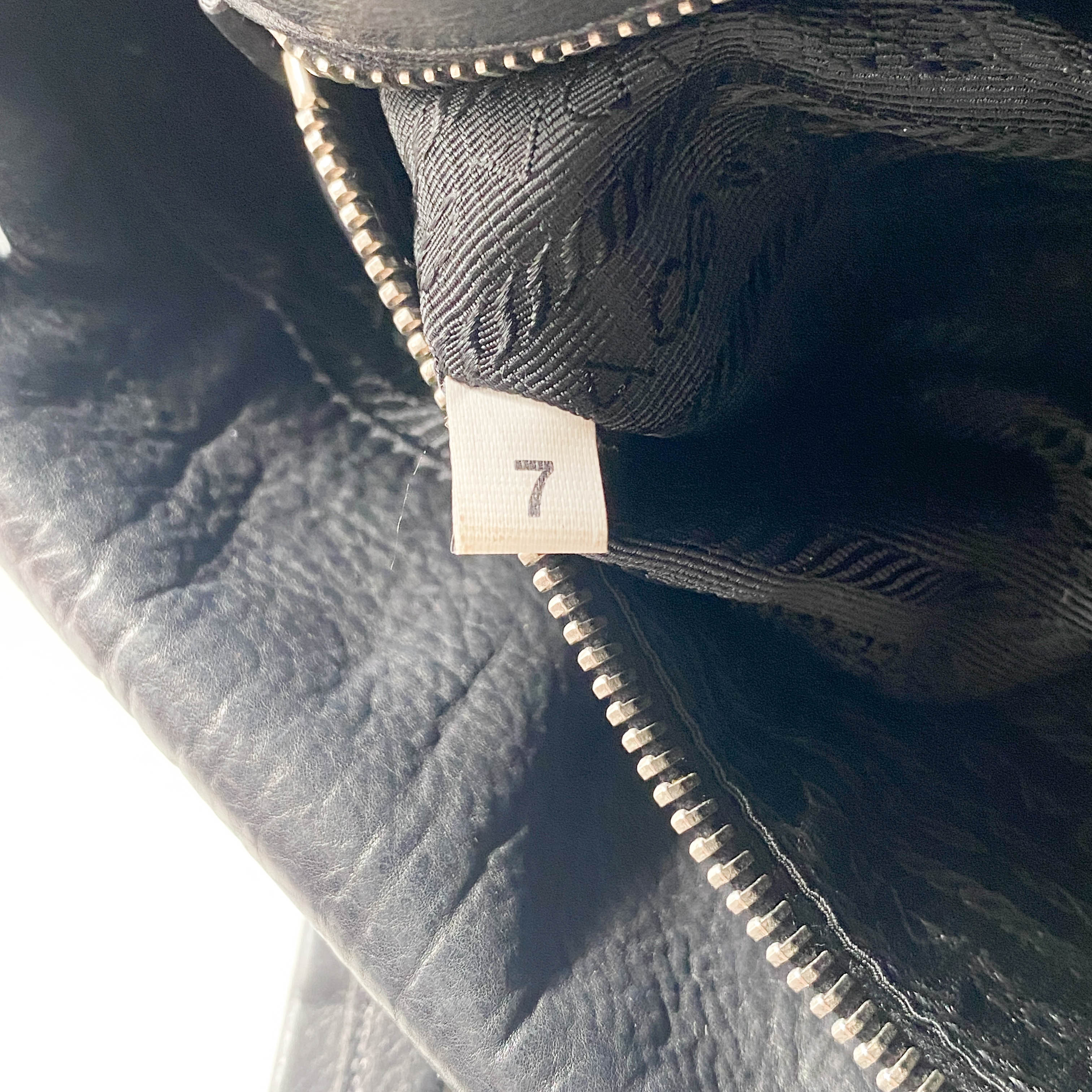 Black Leather with Silver Studs Bag