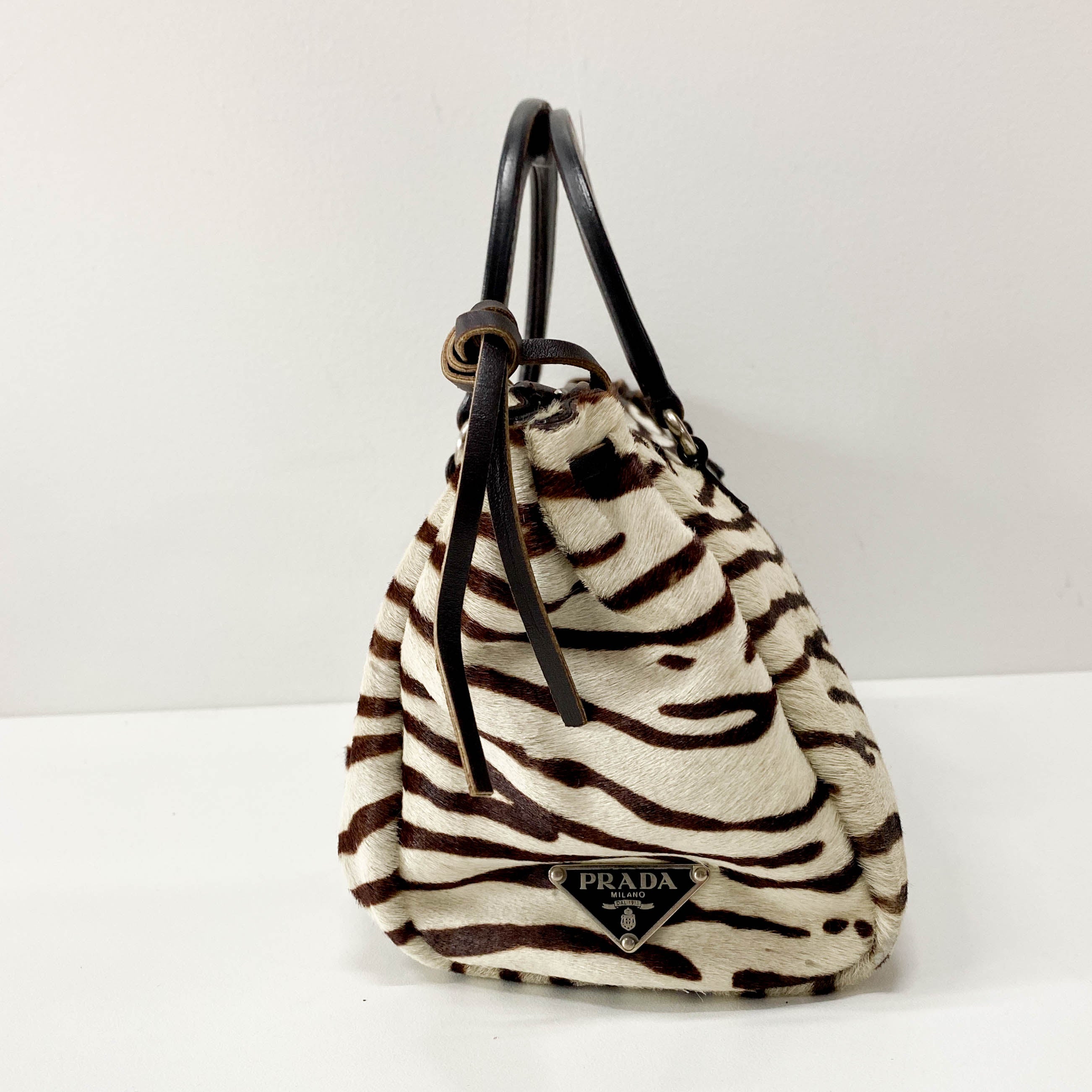 Neutral Pony Hair Handbag