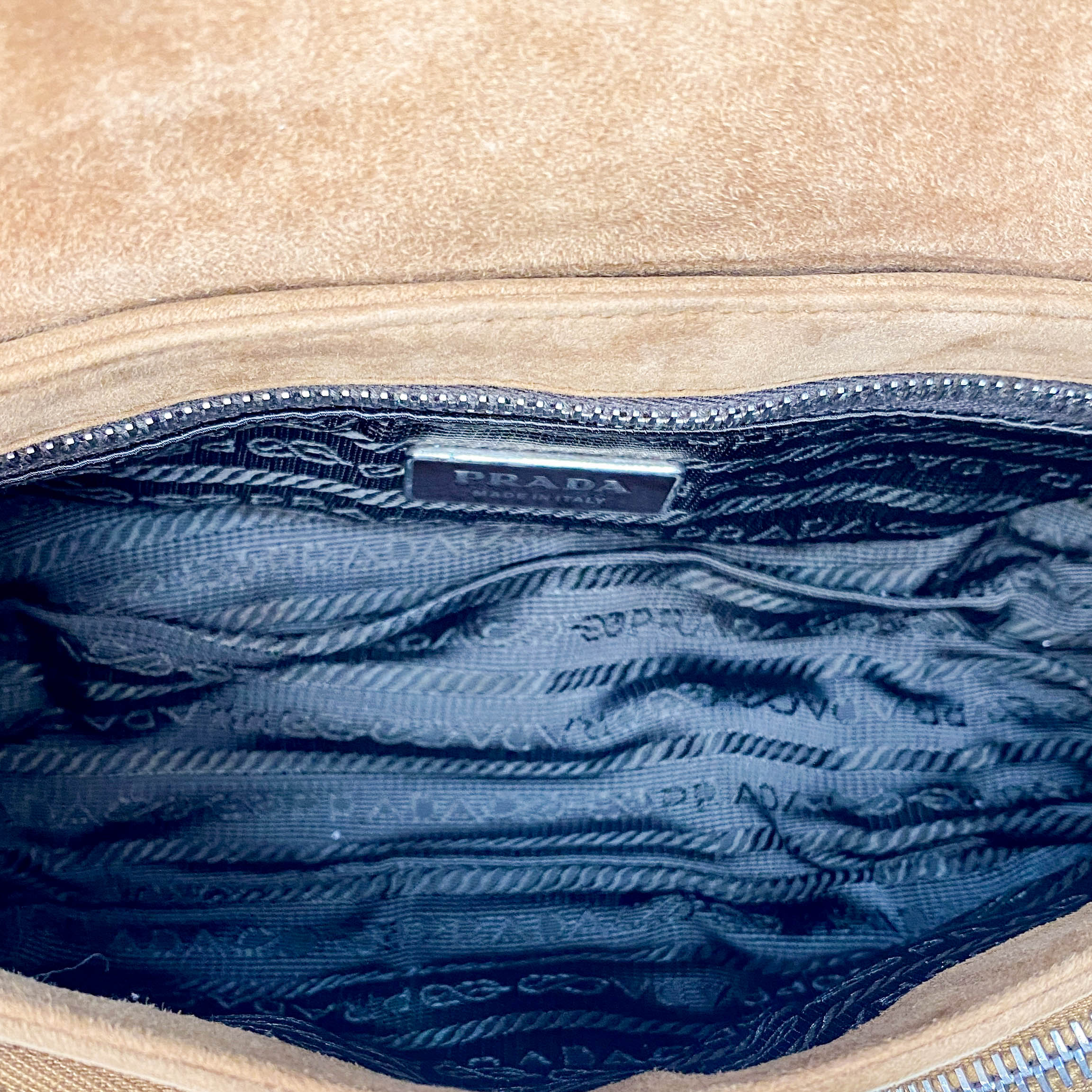 Brown Suede Shoulder Bag