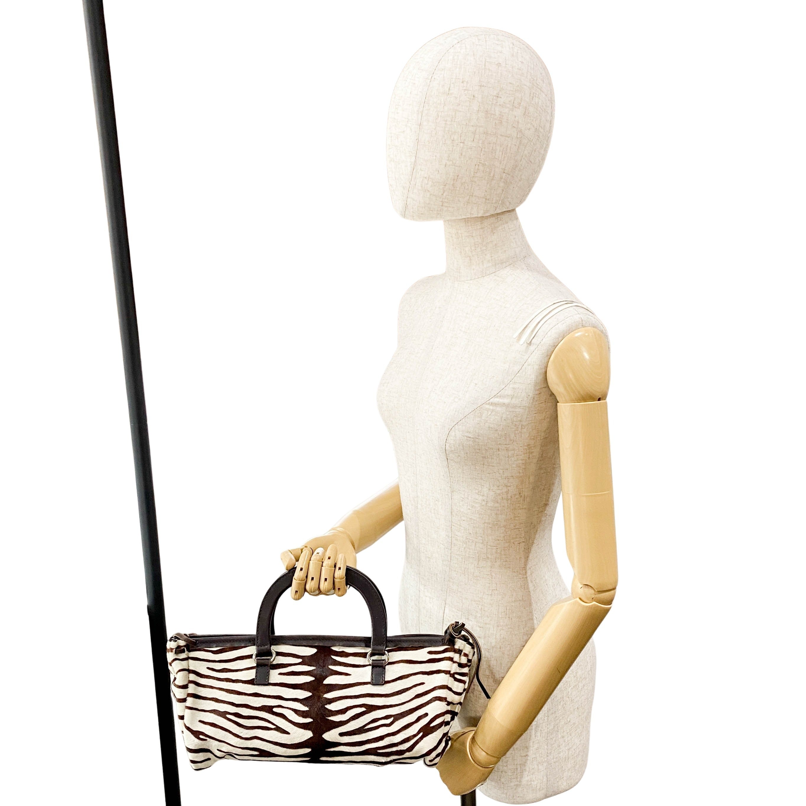 Neutral Pony Hair Handbag