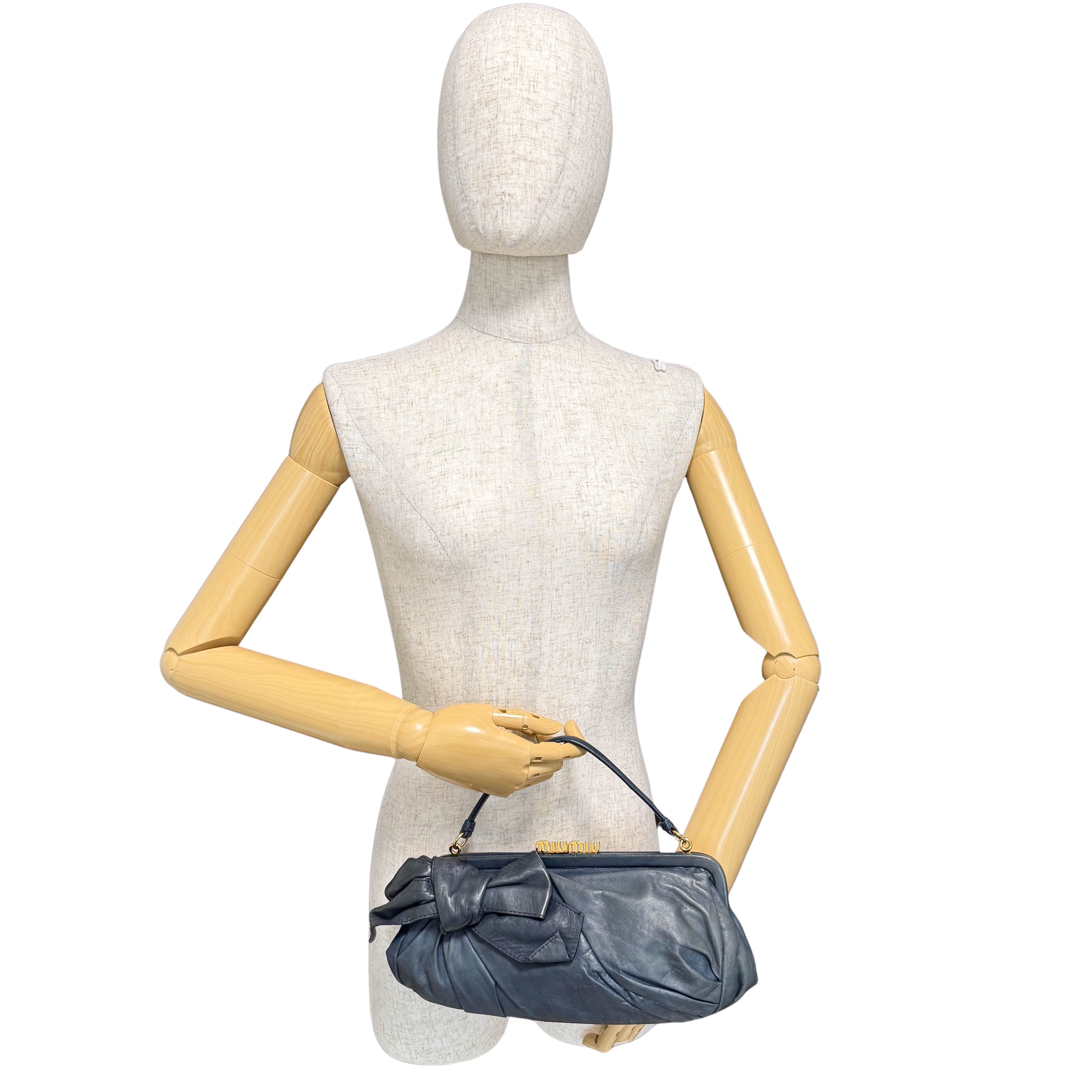 Archive Navy Leather Hobo Shoulder Bag