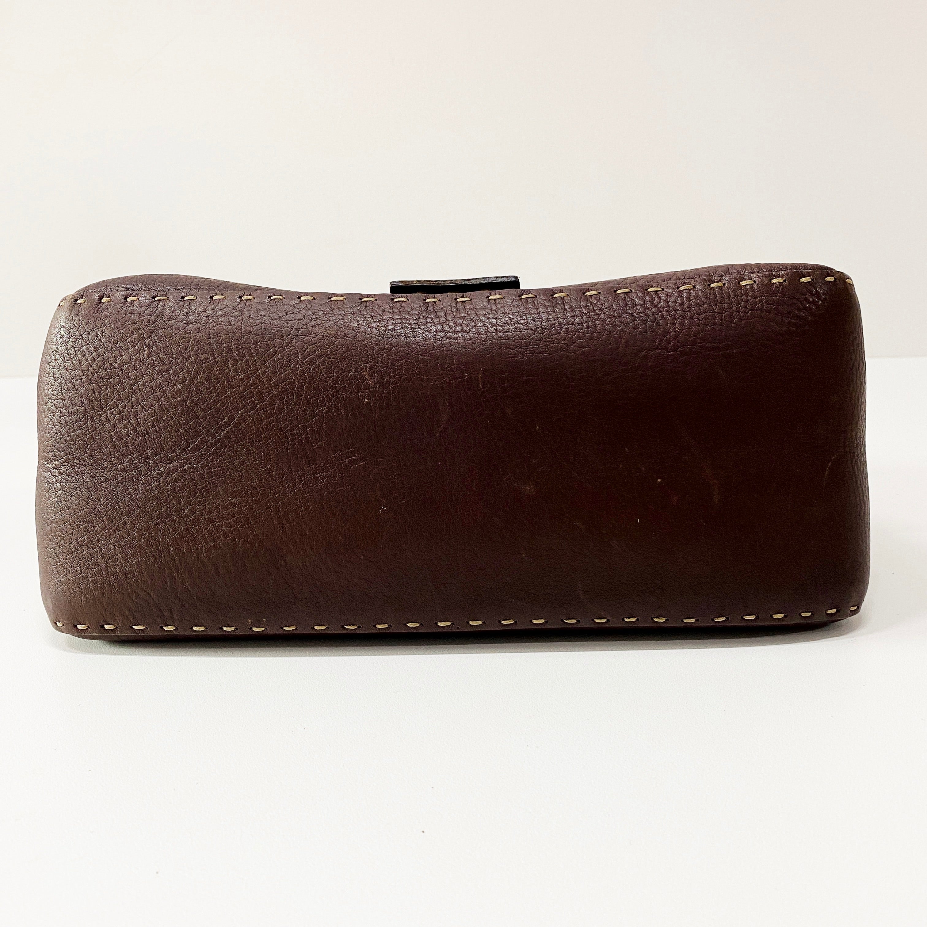 Mamma Baguette Brown Leather Shoulder Bag