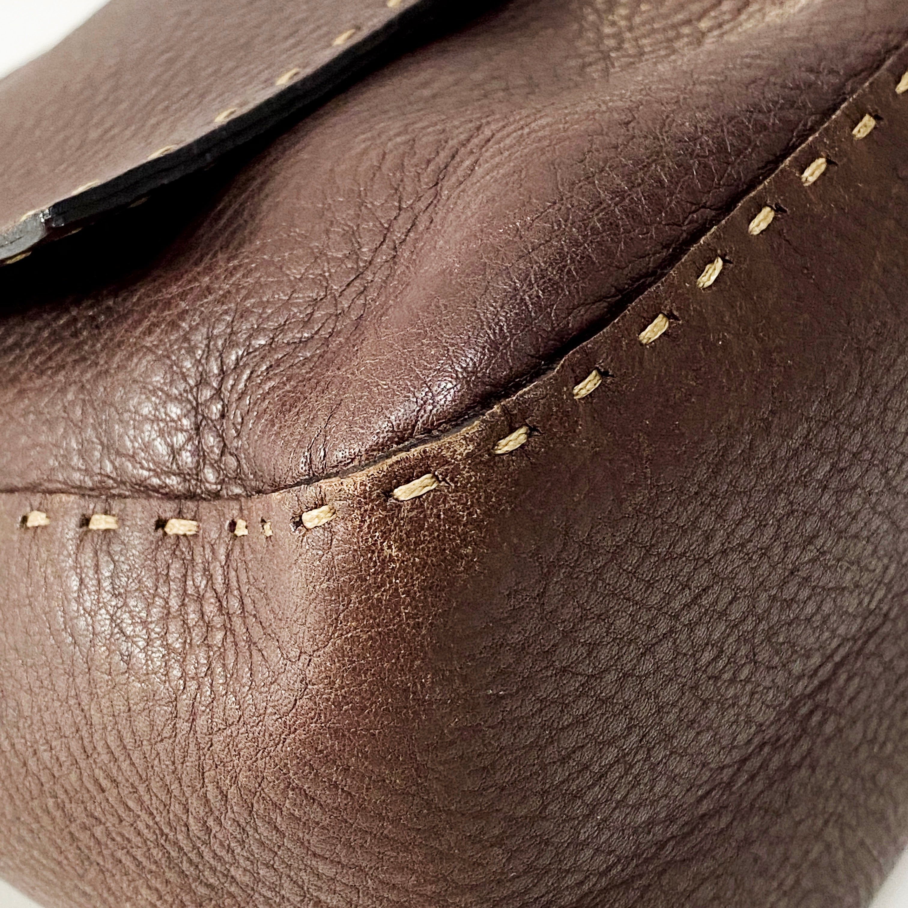 Mamma Baguette Brown Leather Shoulder Bag